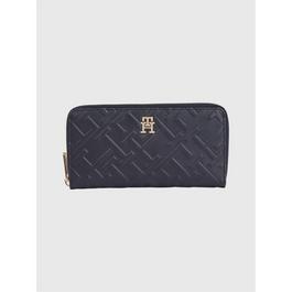 Tommy Hilfiger Monogram Zip Around Wallet