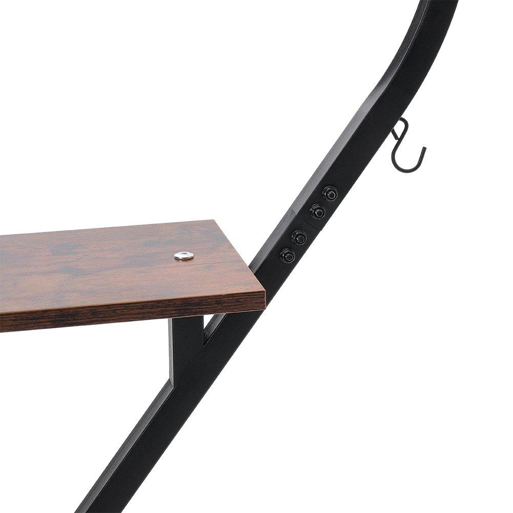 Brown And Black - LIFE IDEAS - 2x Half-Heart Tiered Plant Stand Brown - 5