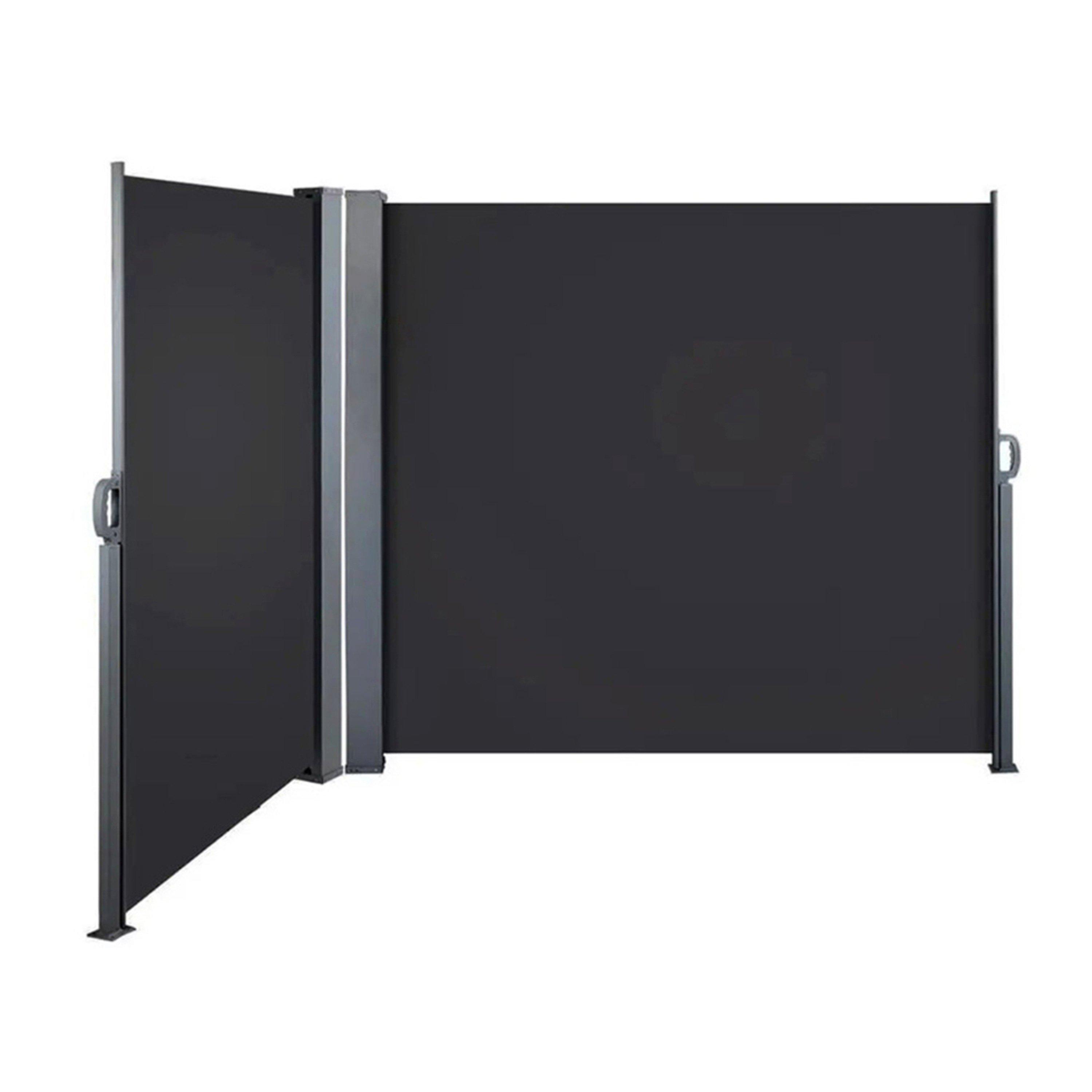 Grey - Breeins - Outdoor Retractable Privacy Side Awning - 3