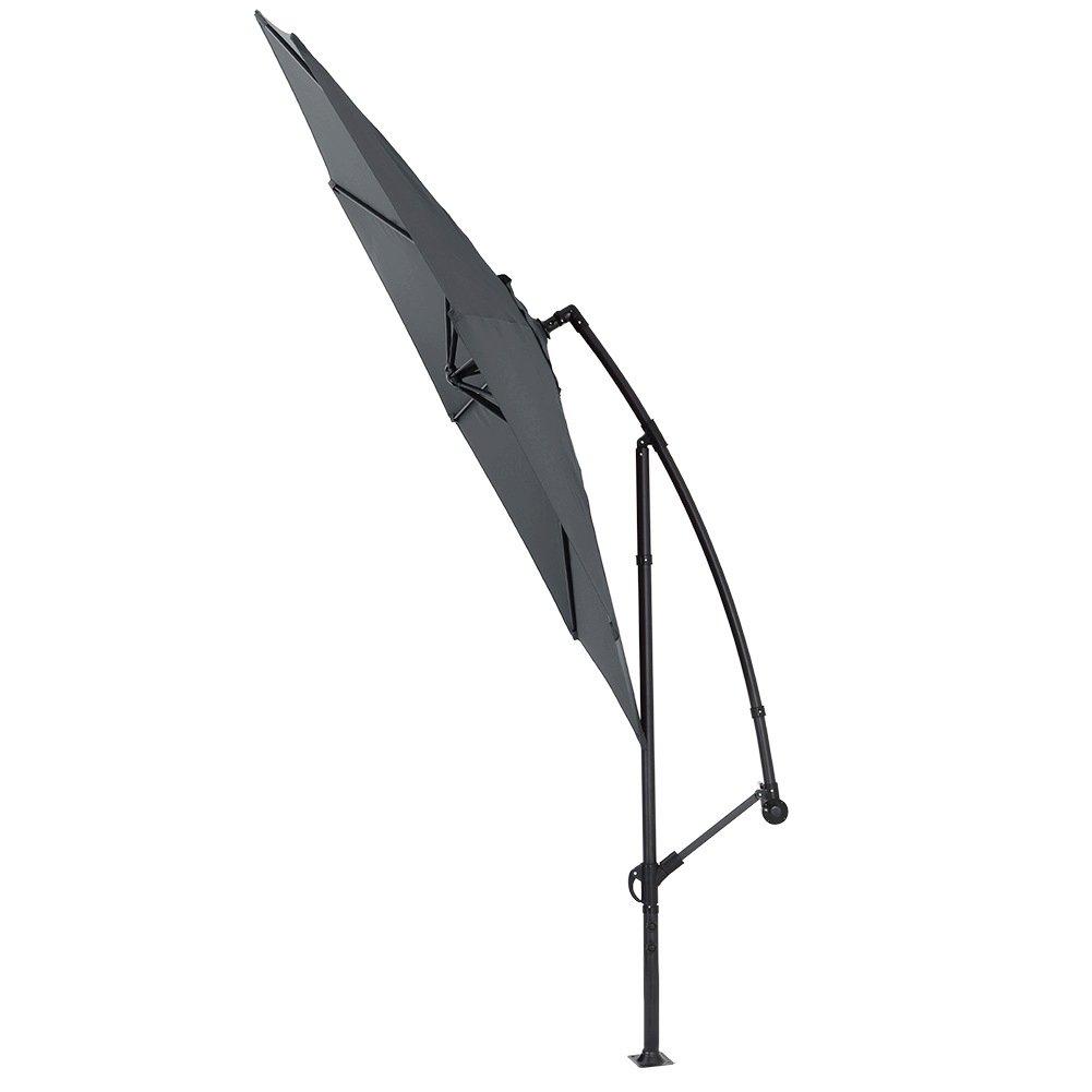 Grey - Breeins - 3M Grey Banana Cantilever Patio Parasol - 5