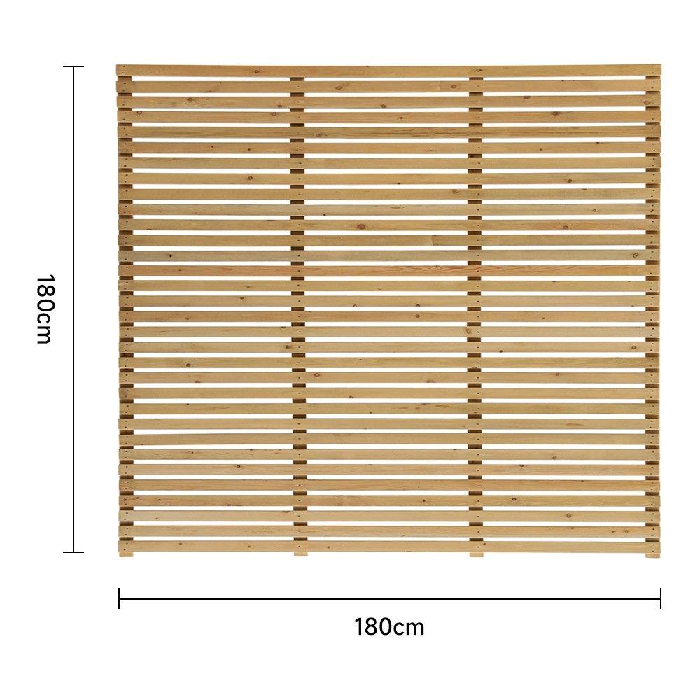 Beige - Breeins - 180cm Height Garden Privacy Wood Fence - 4