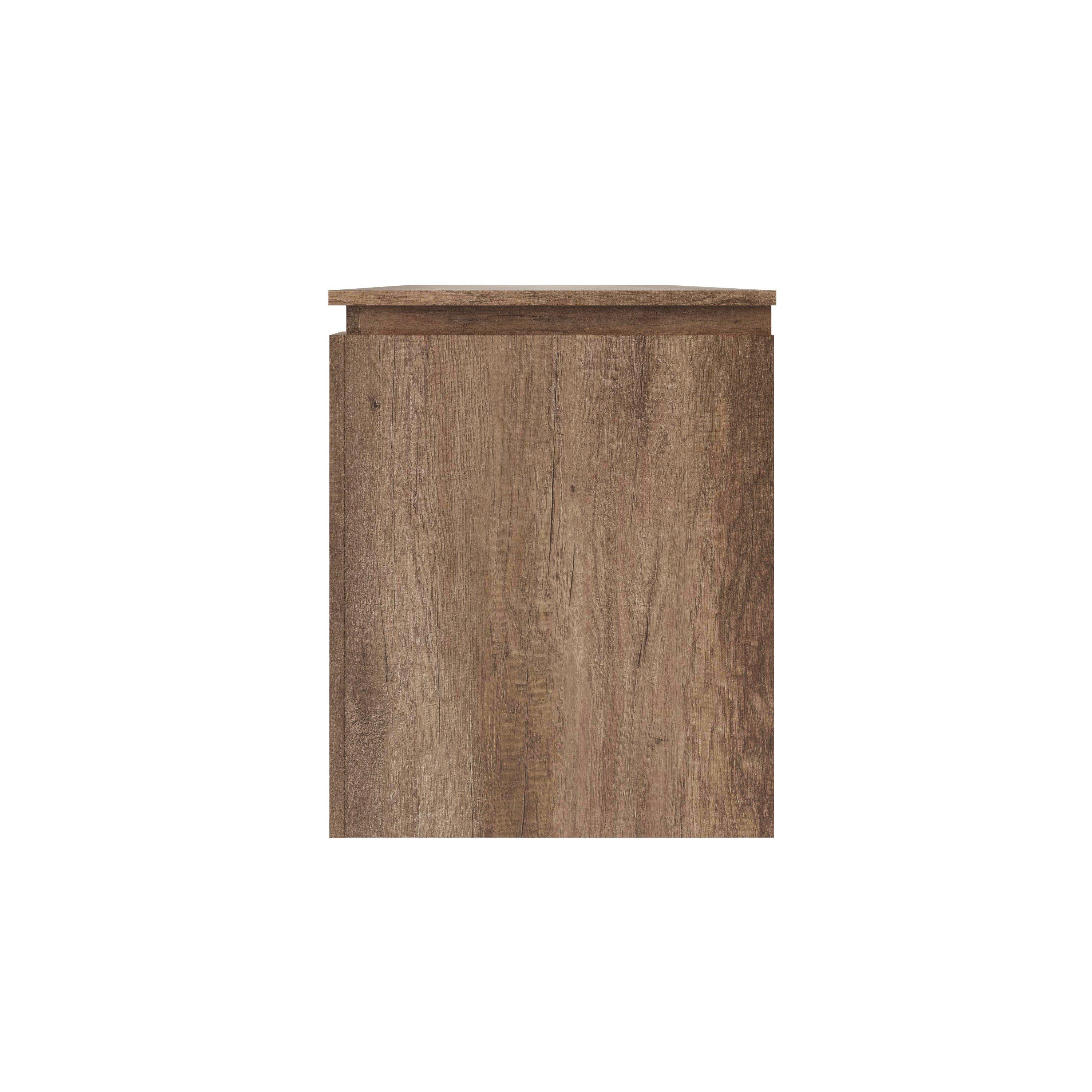 Grey Oak - GFW - Canyon Oak 2 Drawer TV Unit - 7