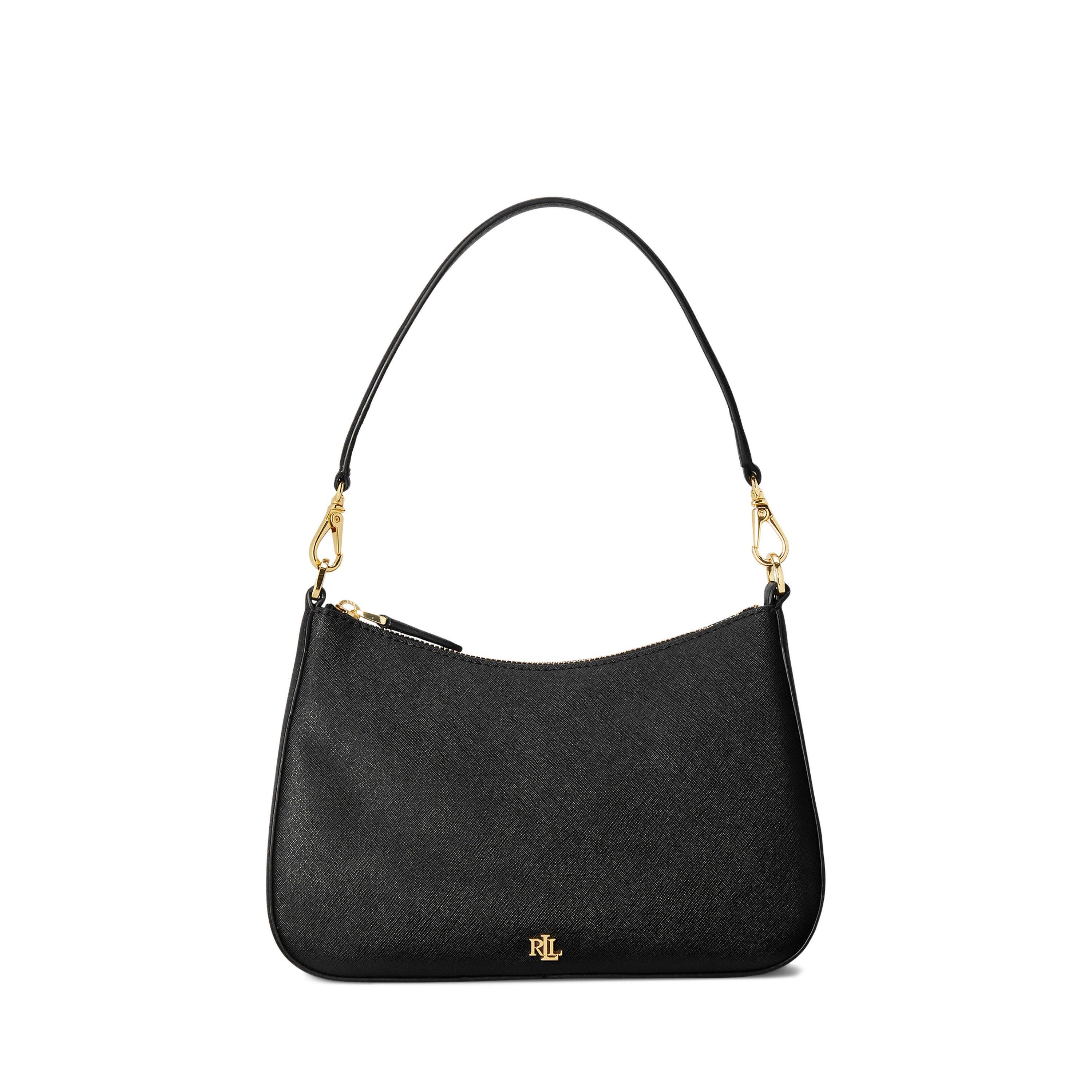 Lauren by Ralph Lauren Women's Danni Leather Shoulder Bag - Black