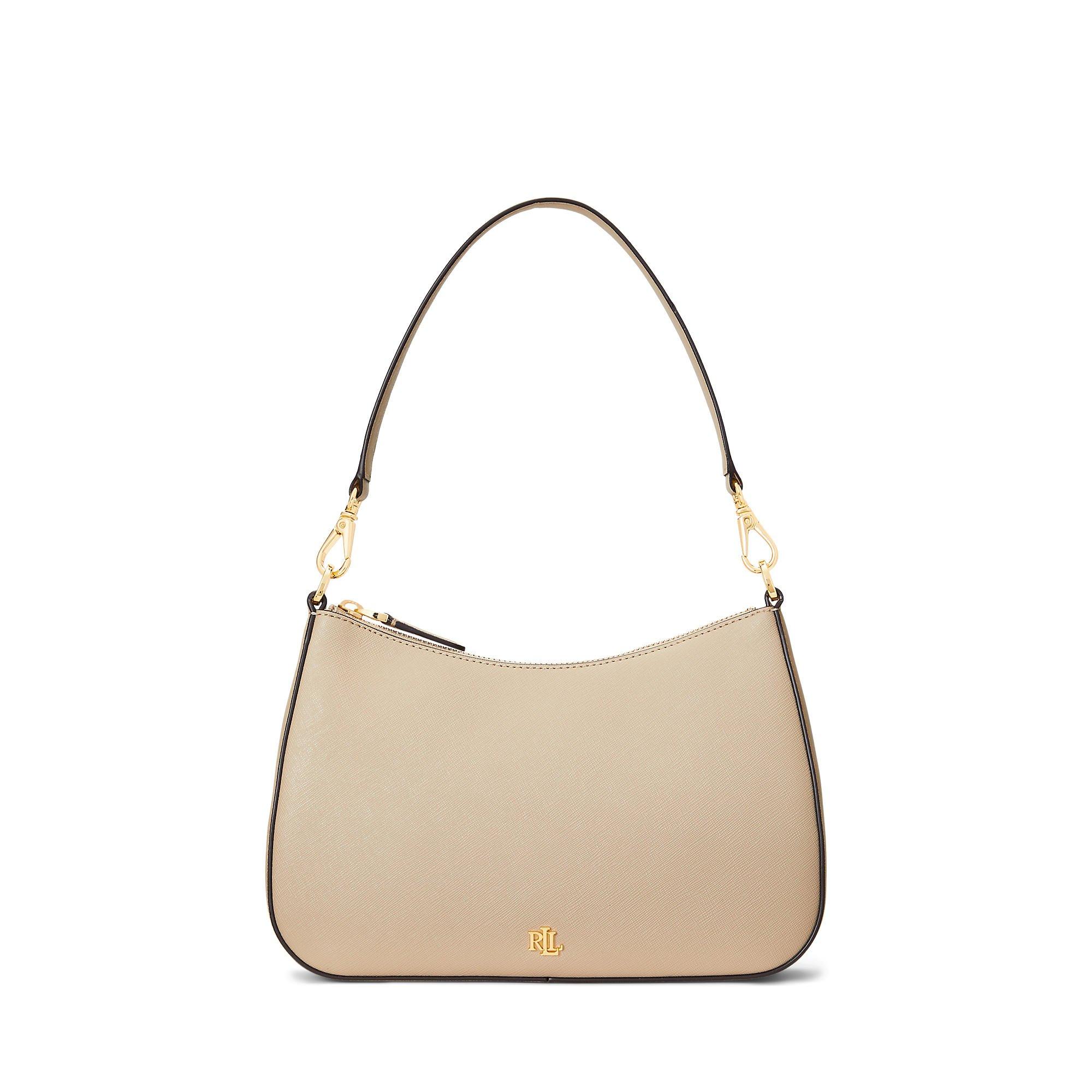 Lauren by Ralph Lauren Women's Danni Leather Shoulder Bag - Birch Tan