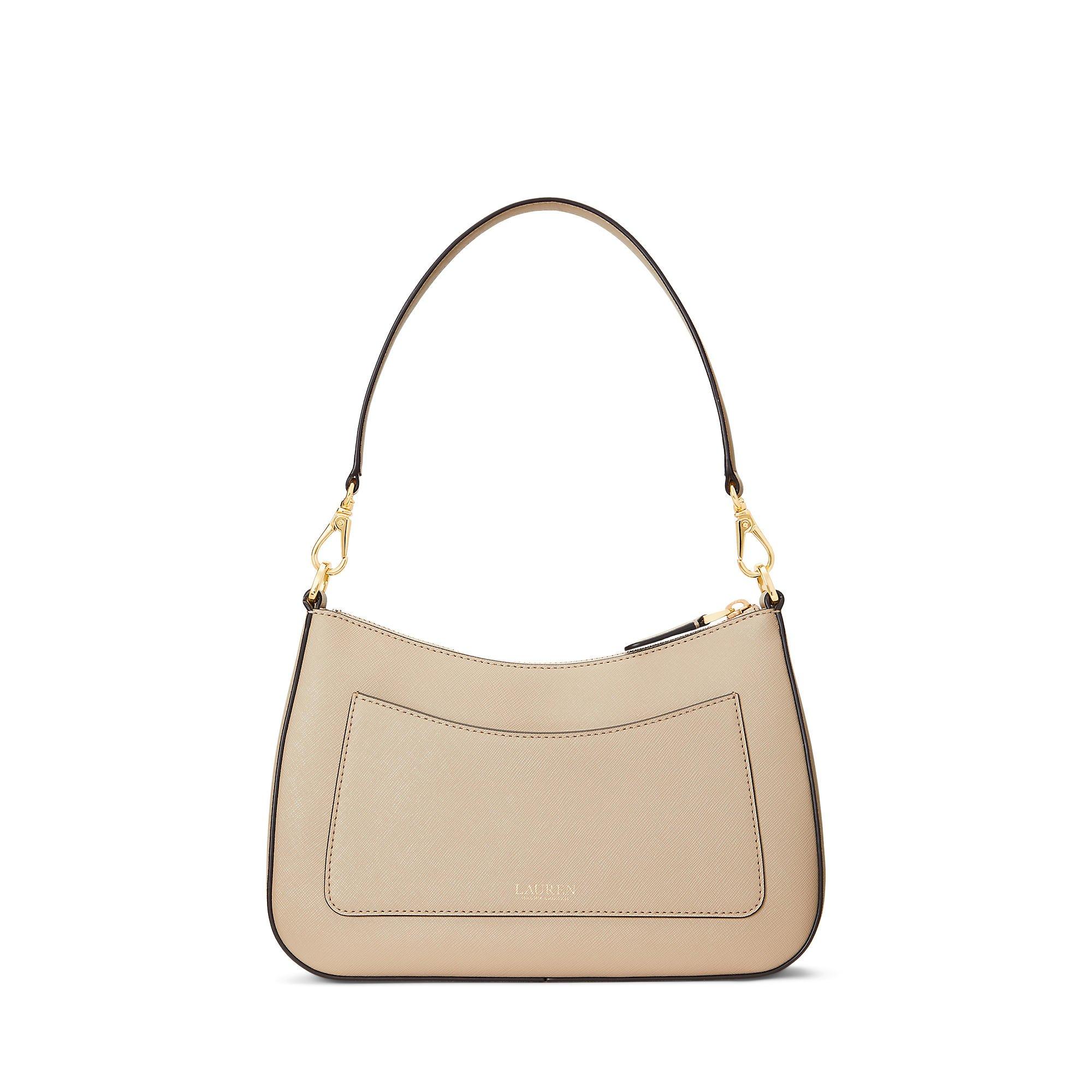 Birch Tan - Lauren by Ralph Lauren - Women's Danni Leather Shoulder Bag - 2