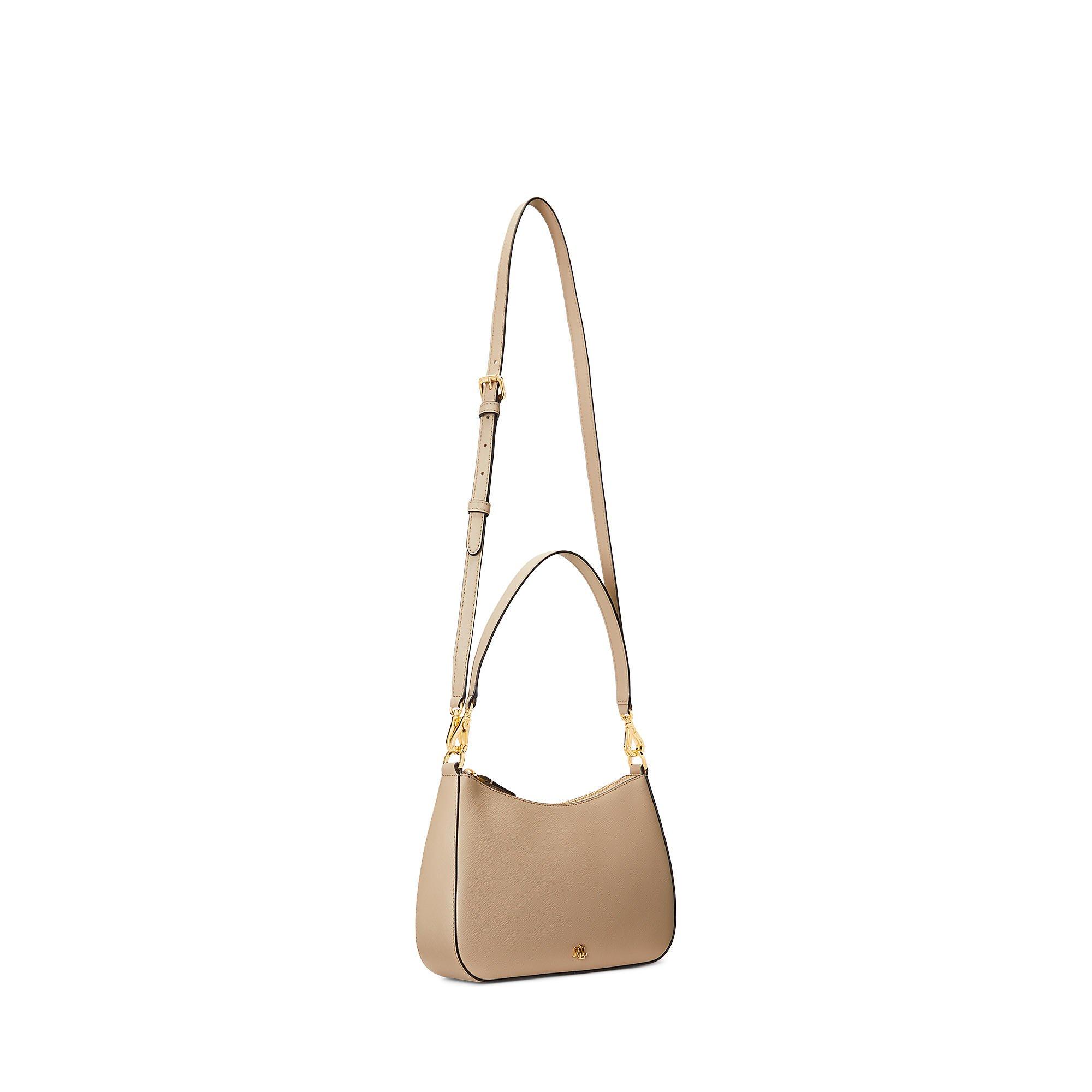 Birch Tan - Lauren by Ralph Lauren - Women's Danni Leather Shoulder Bag - 4