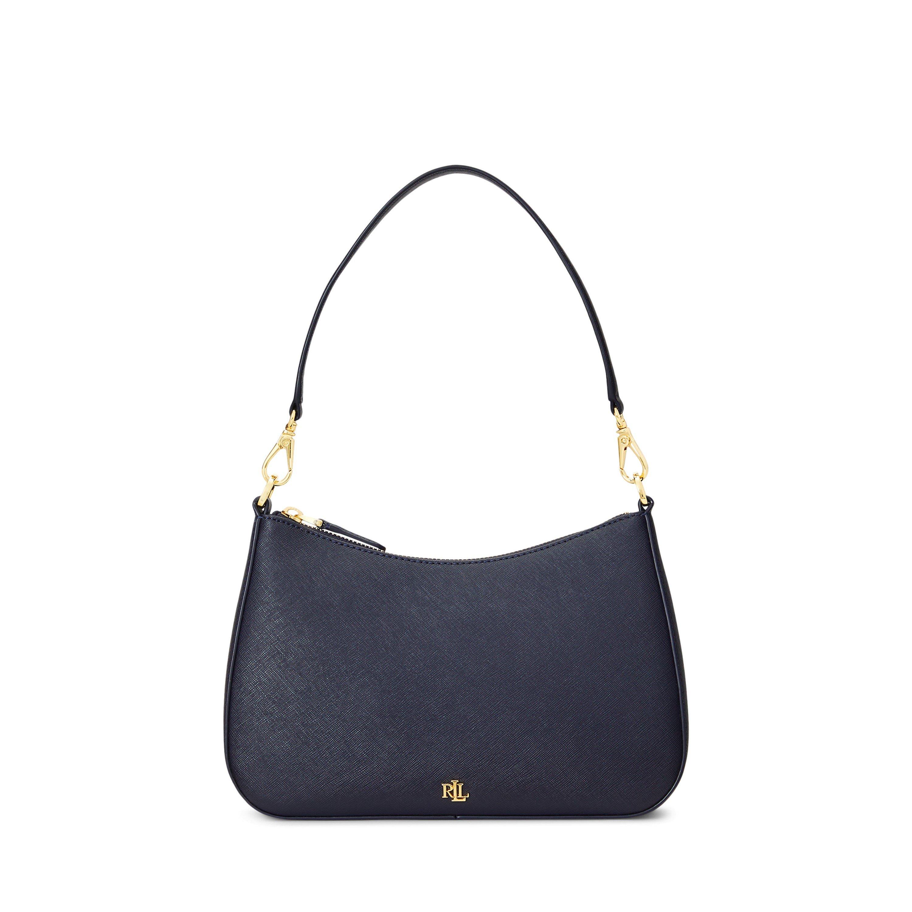 Lauren by Ralph Lauren Women's Danni Leather Shoulder Bag - REFINED NAVY
