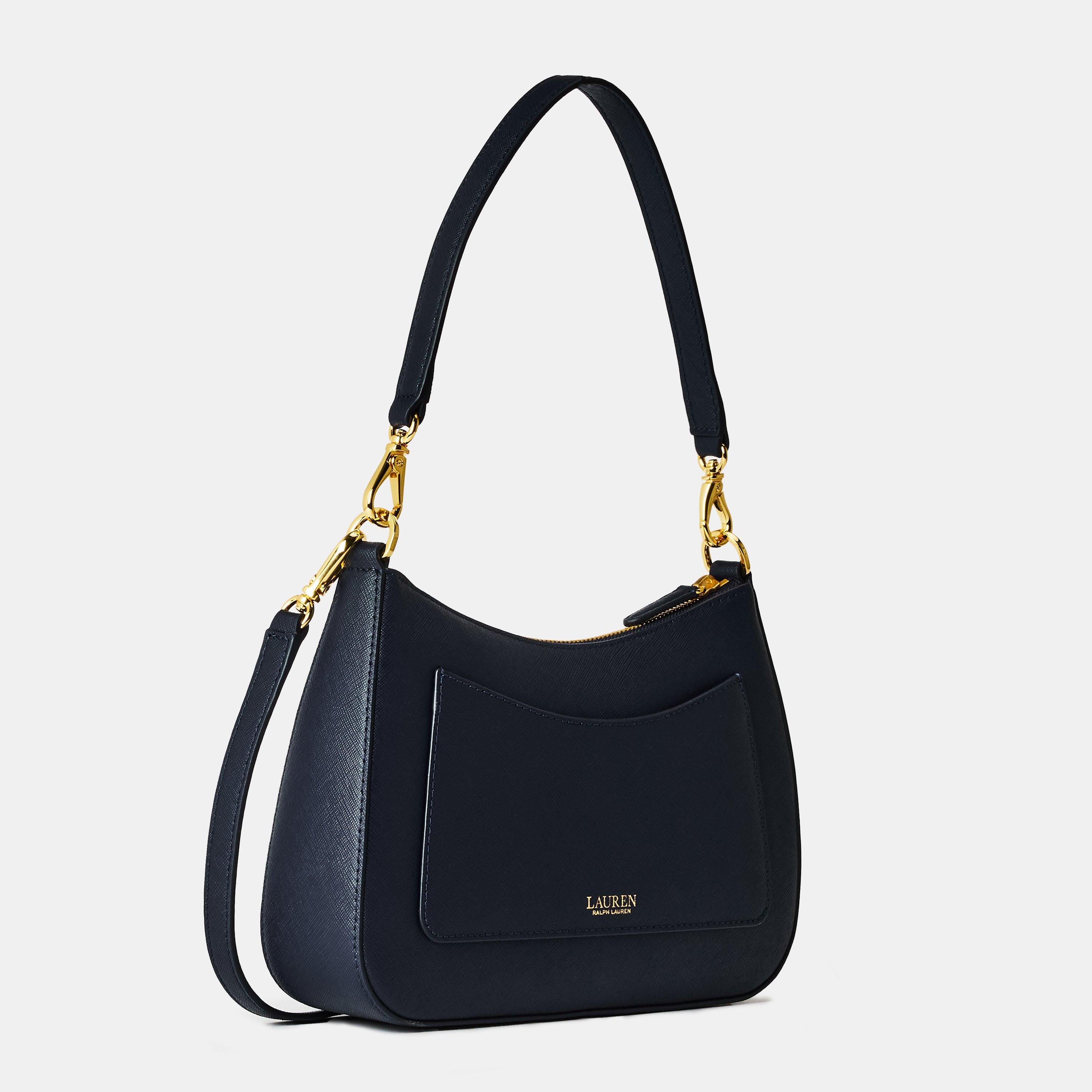 REFINED NAVY - Lauren by Ralph Lauren - Women's Danni Leather Shoulder Bag - 2