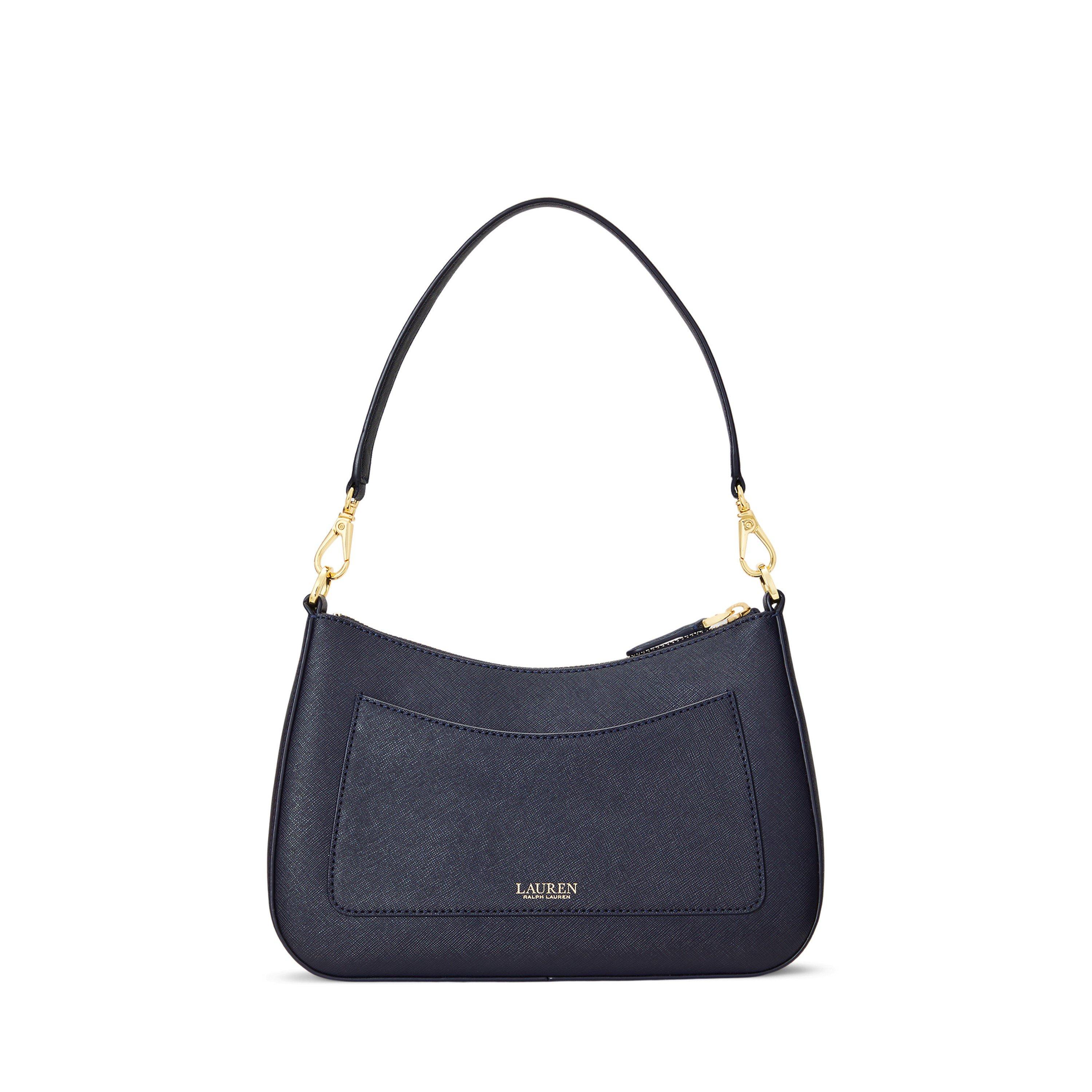 REFINED NAVY - Lauren by Ralph Lauren - Women's Danni Leather Shoulder Bag - 4