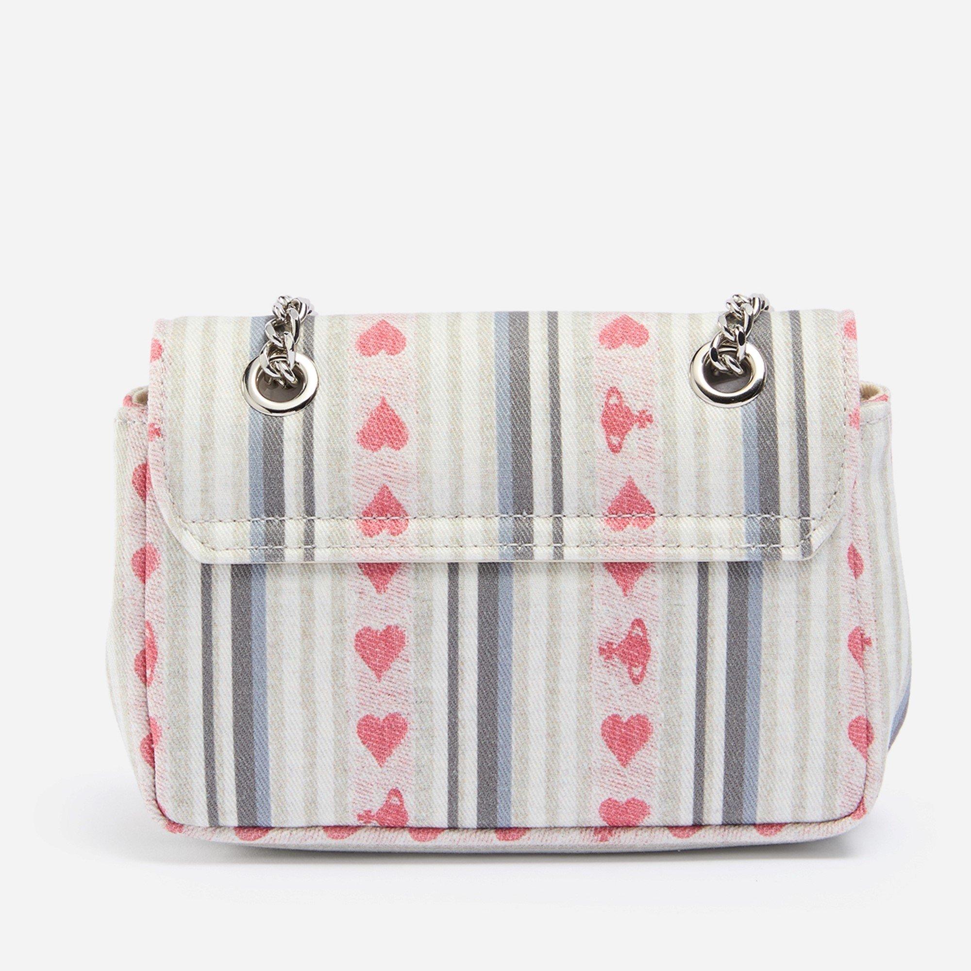 Heart/Stripe - Vivienne Westwood - Women's Viv Small Chain Shoulder Bag - 2