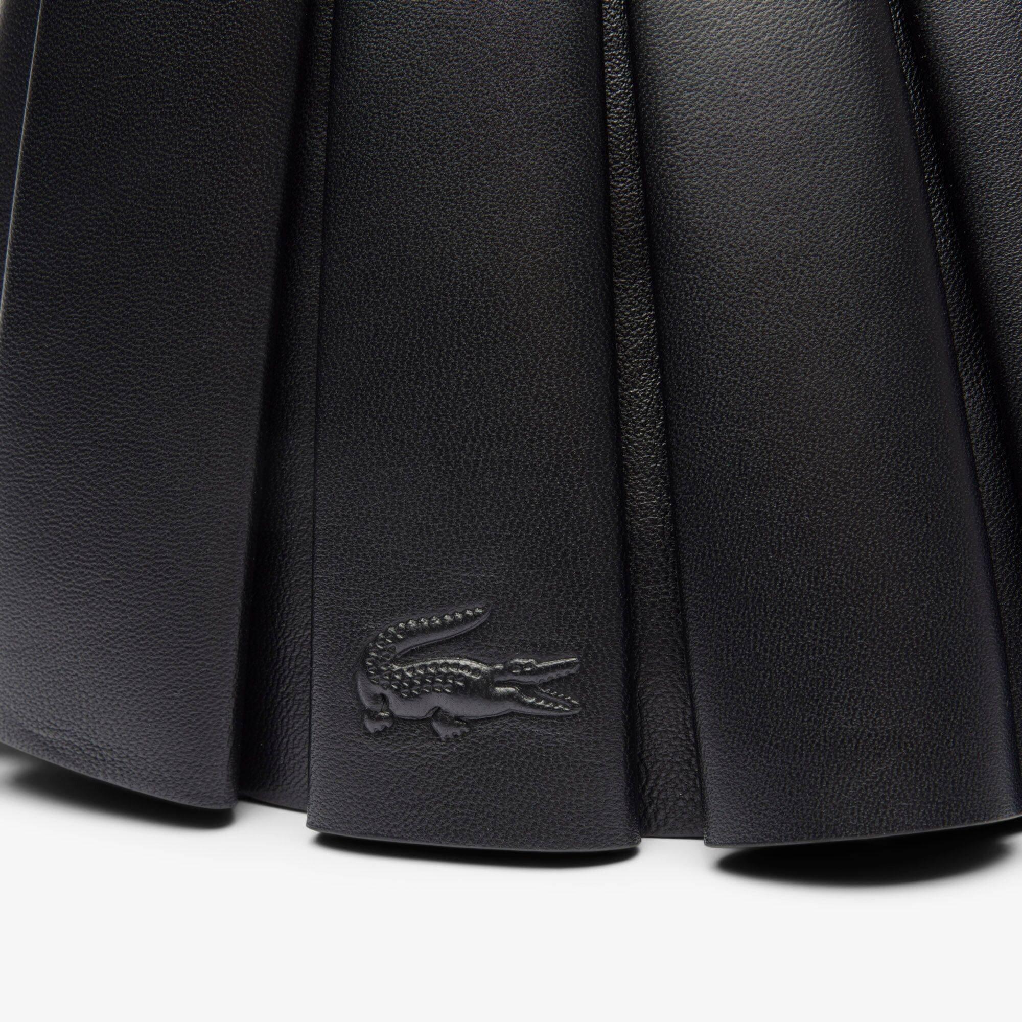 Noir - Lacoste - Women's Lenglen Shoulder Bags - 4