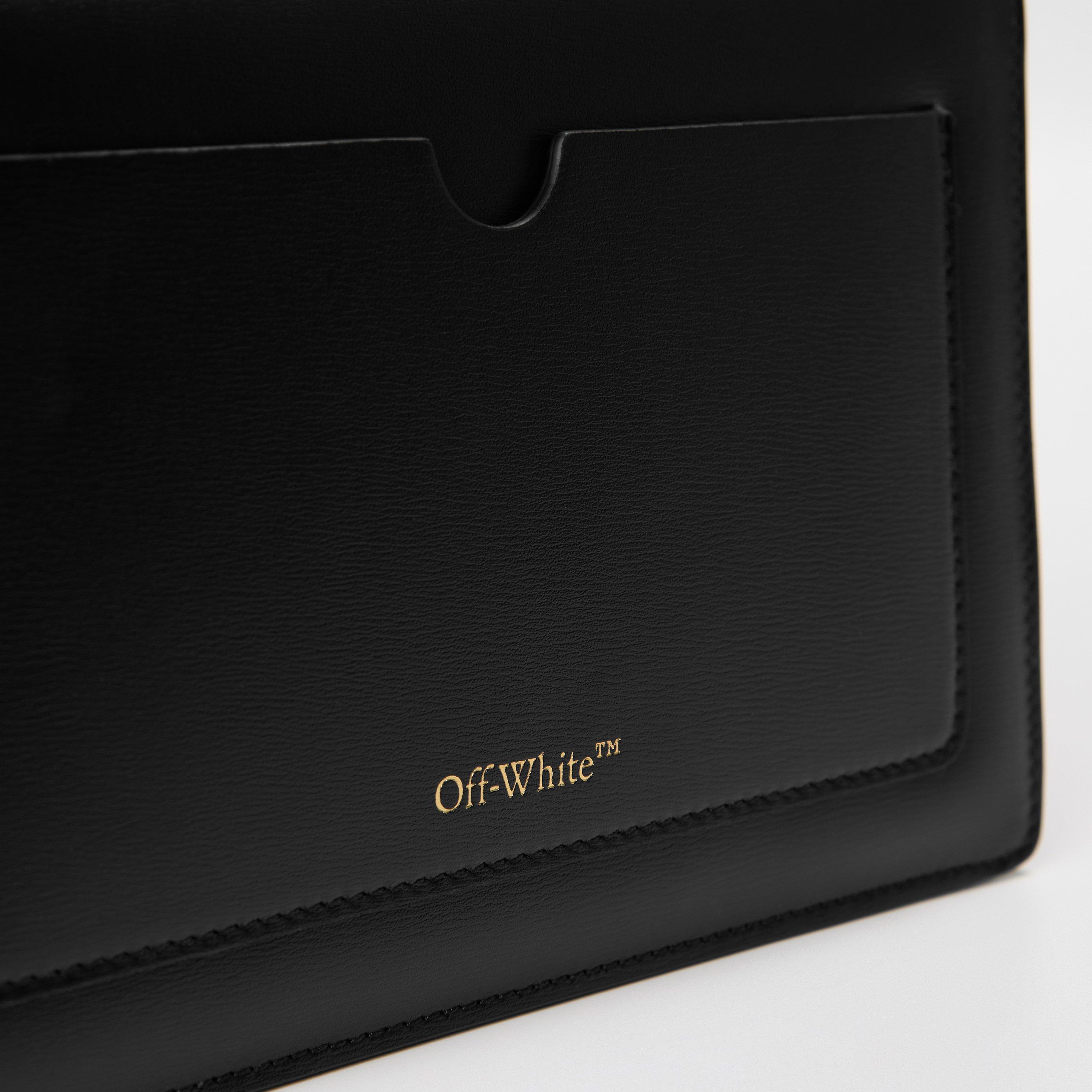 Zwart - Off White - Women's Shoulder Bag - 4