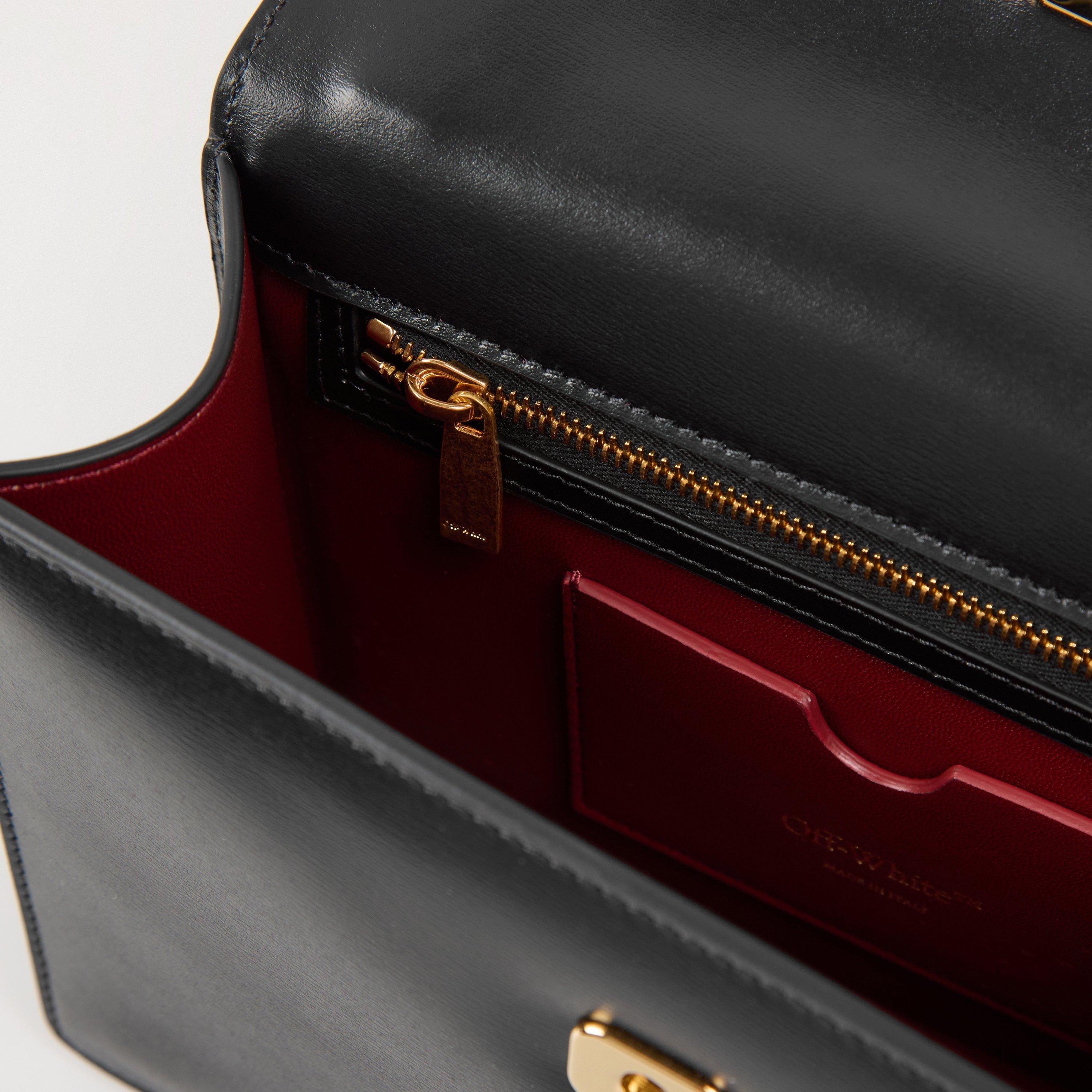 Zwart - Off White - Women's Shoulder Bag - 5