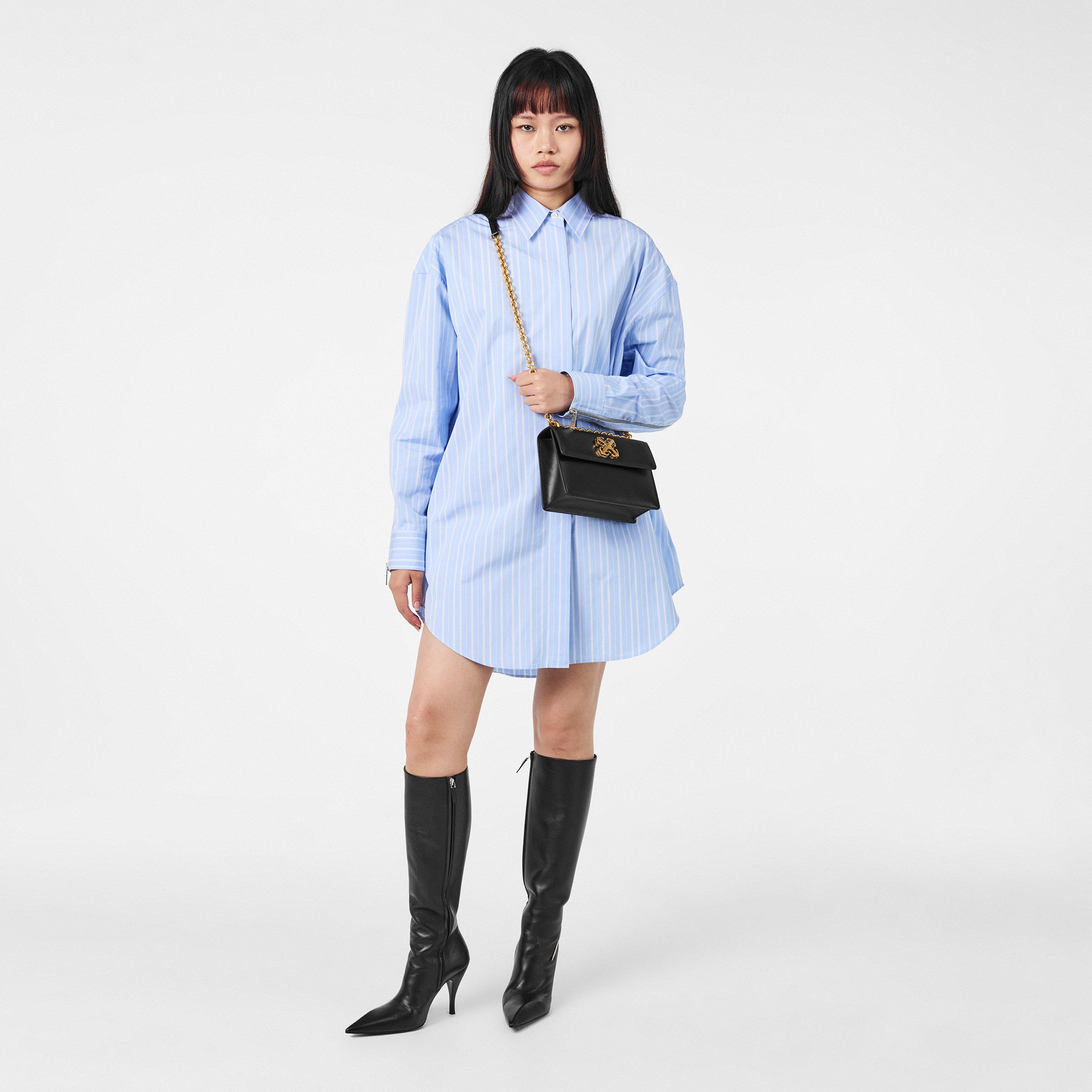 Zwart - Off White - Women's Shoulder Bag - 6