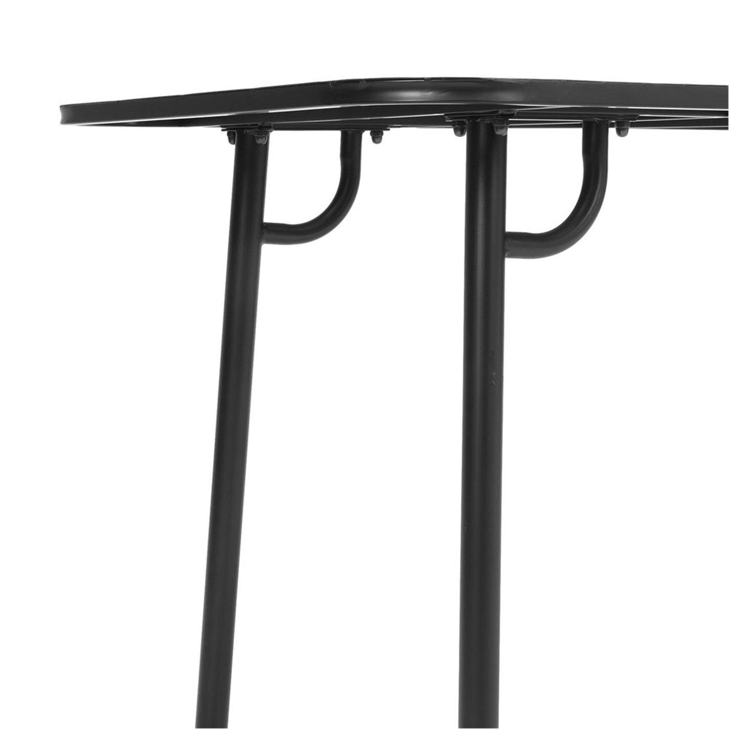 Black - Breeins - 1.6m Outdoor Garden Metal Table - 7