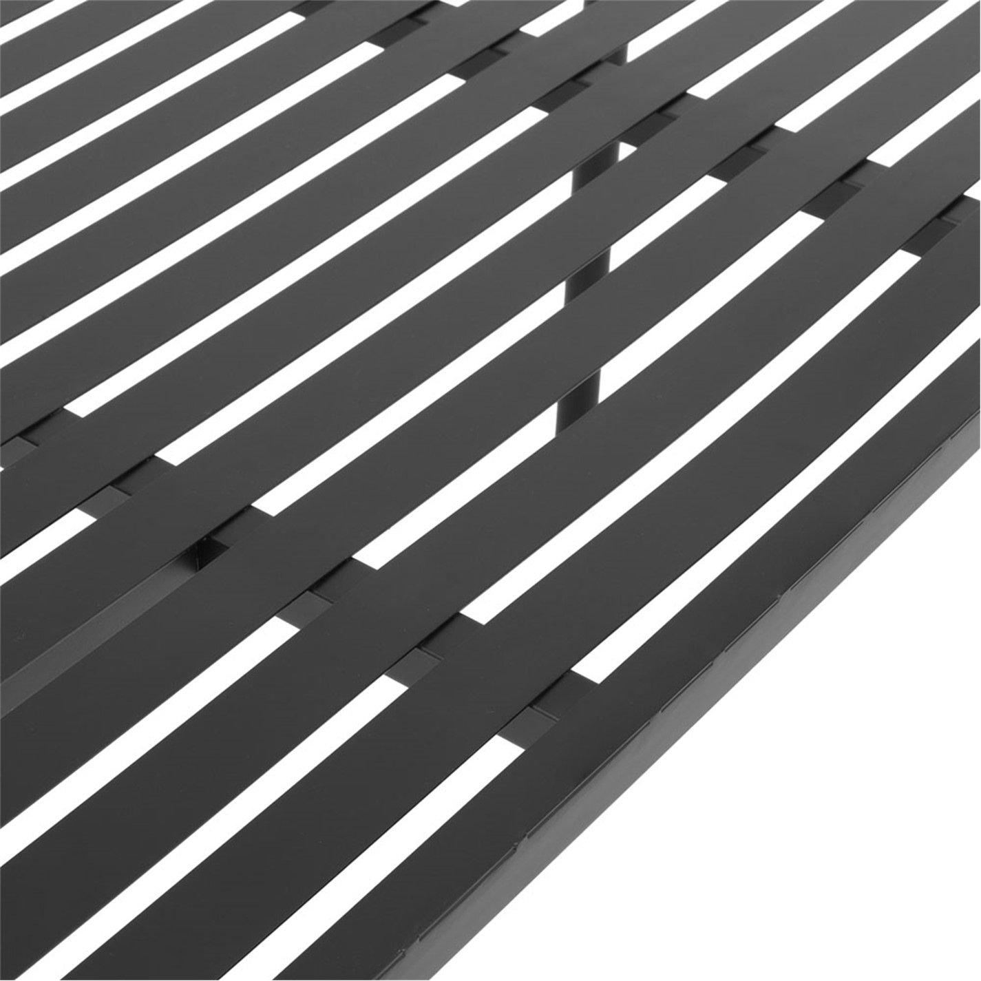 Black - Breeins - 1.6m Outdoor Garden Metal Table - 8