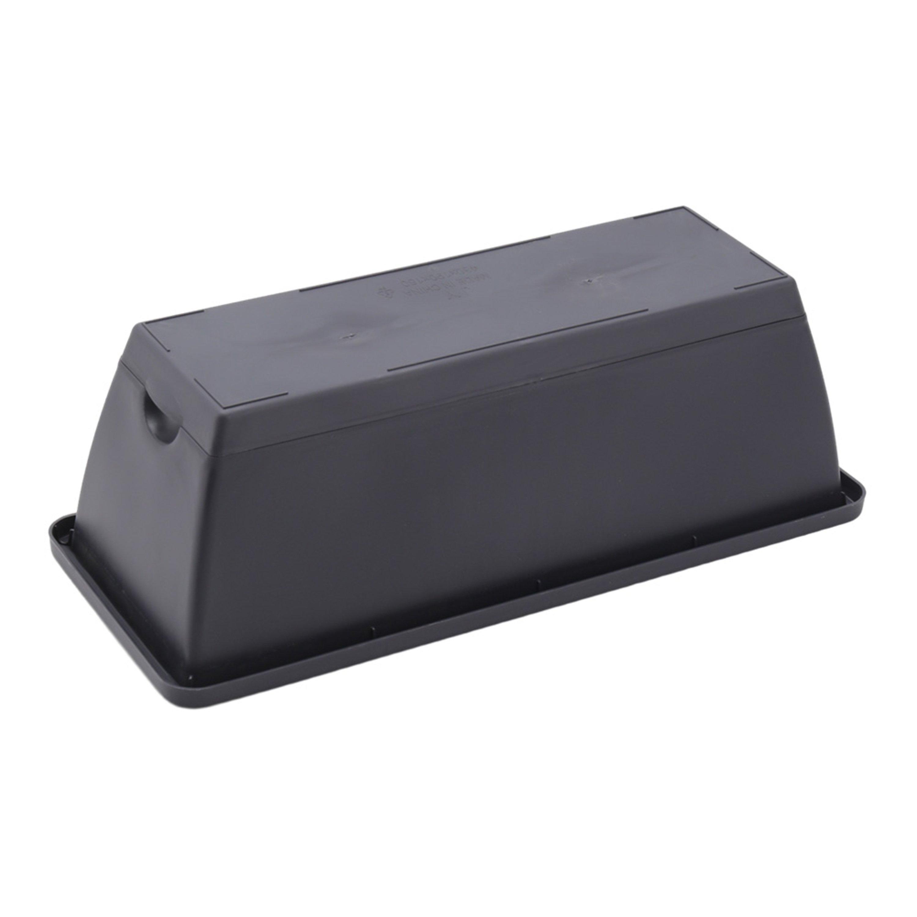 Dark Grey - Breeins - 5-Piece Rectangle Garden Planter Set - 4