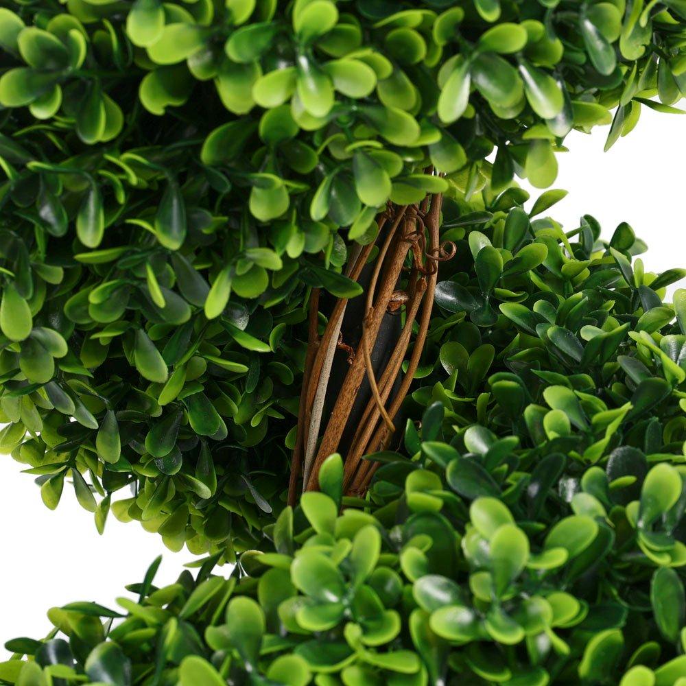 Green - LIFE IDEAS - 2x Topiary Spiral Boxwood Fake Trees - 5