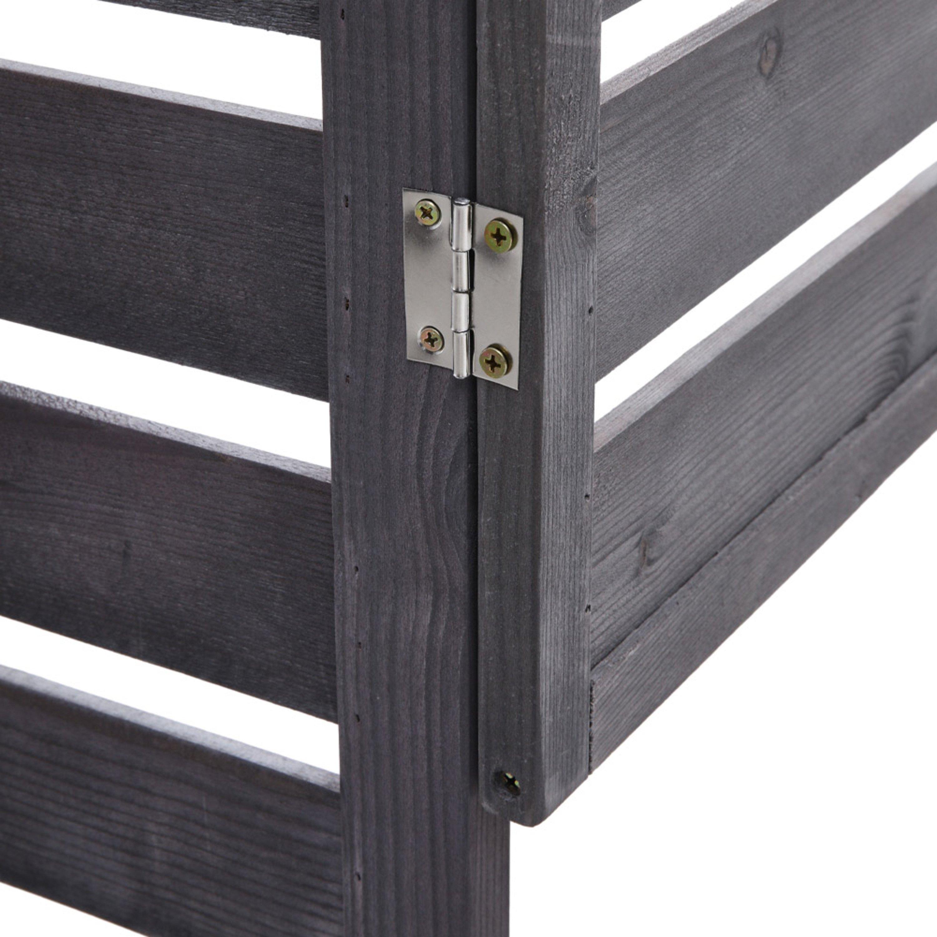 Grey - Breeins - Spruce Wood Garbage Can Garden Storage Shed - 7