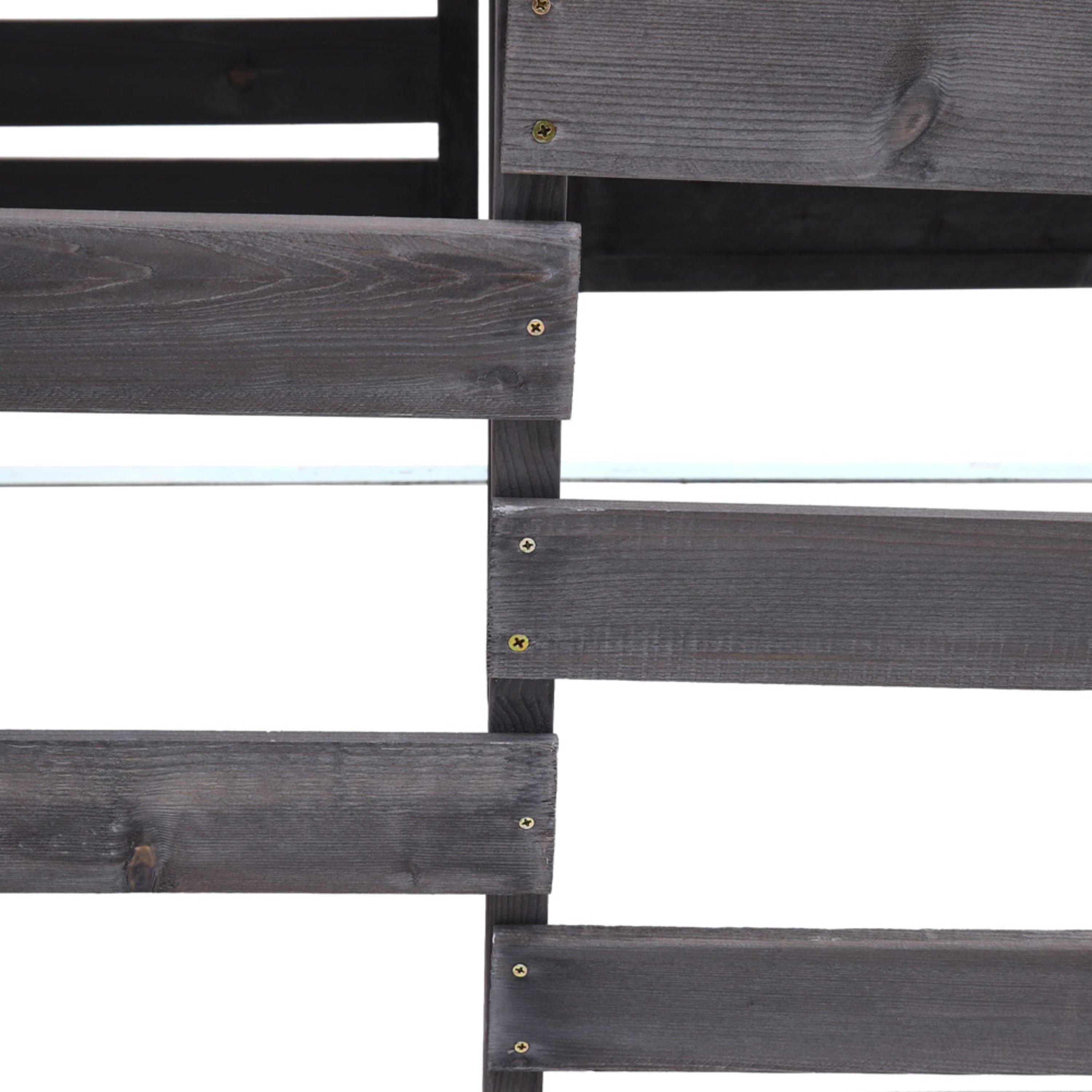 Grey - Breeins - Spruce Wood Garbage Can Garden Storage Shed - 8