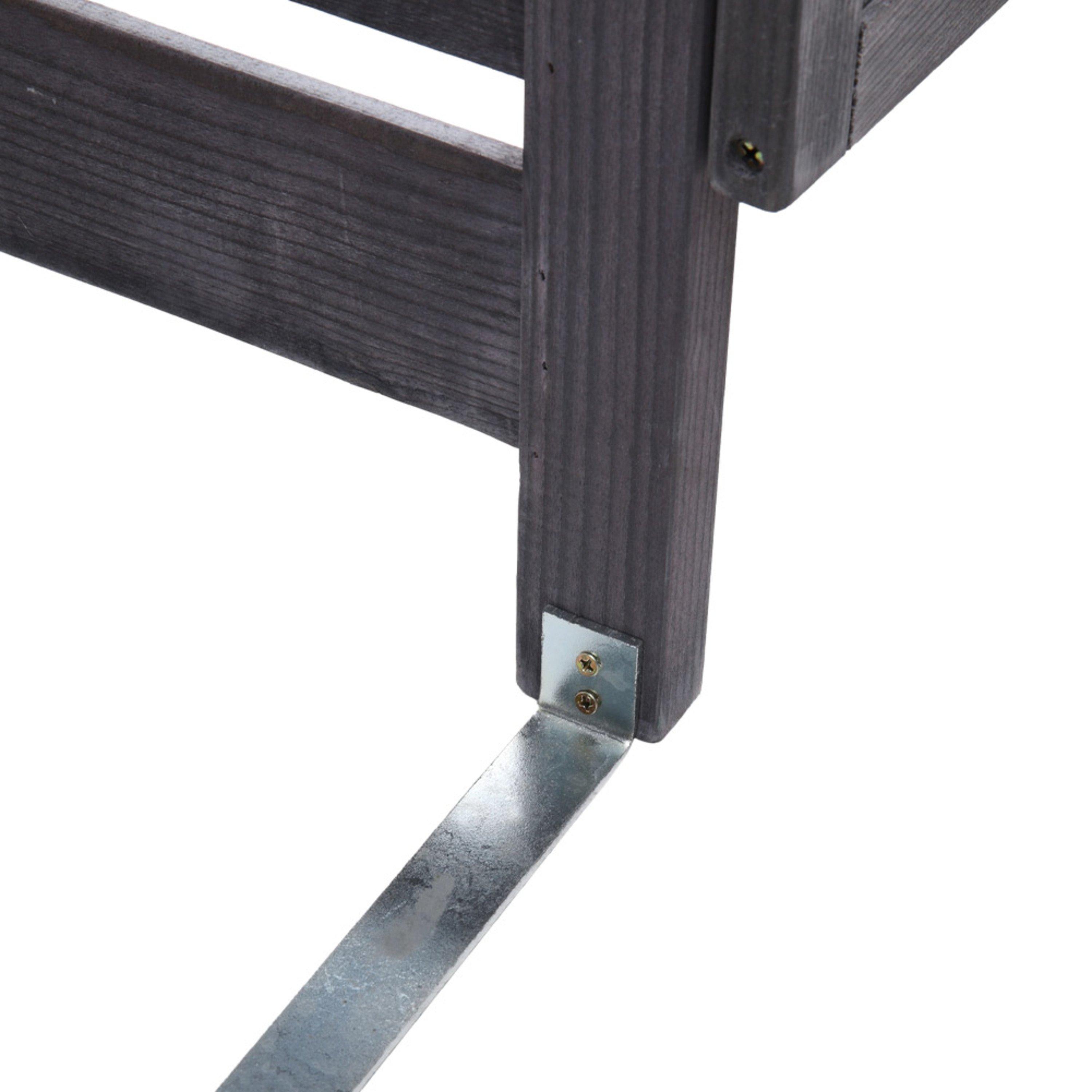 Grey - Breeins - Spruce Wood Garbage Can Garden Storage Shed - 9