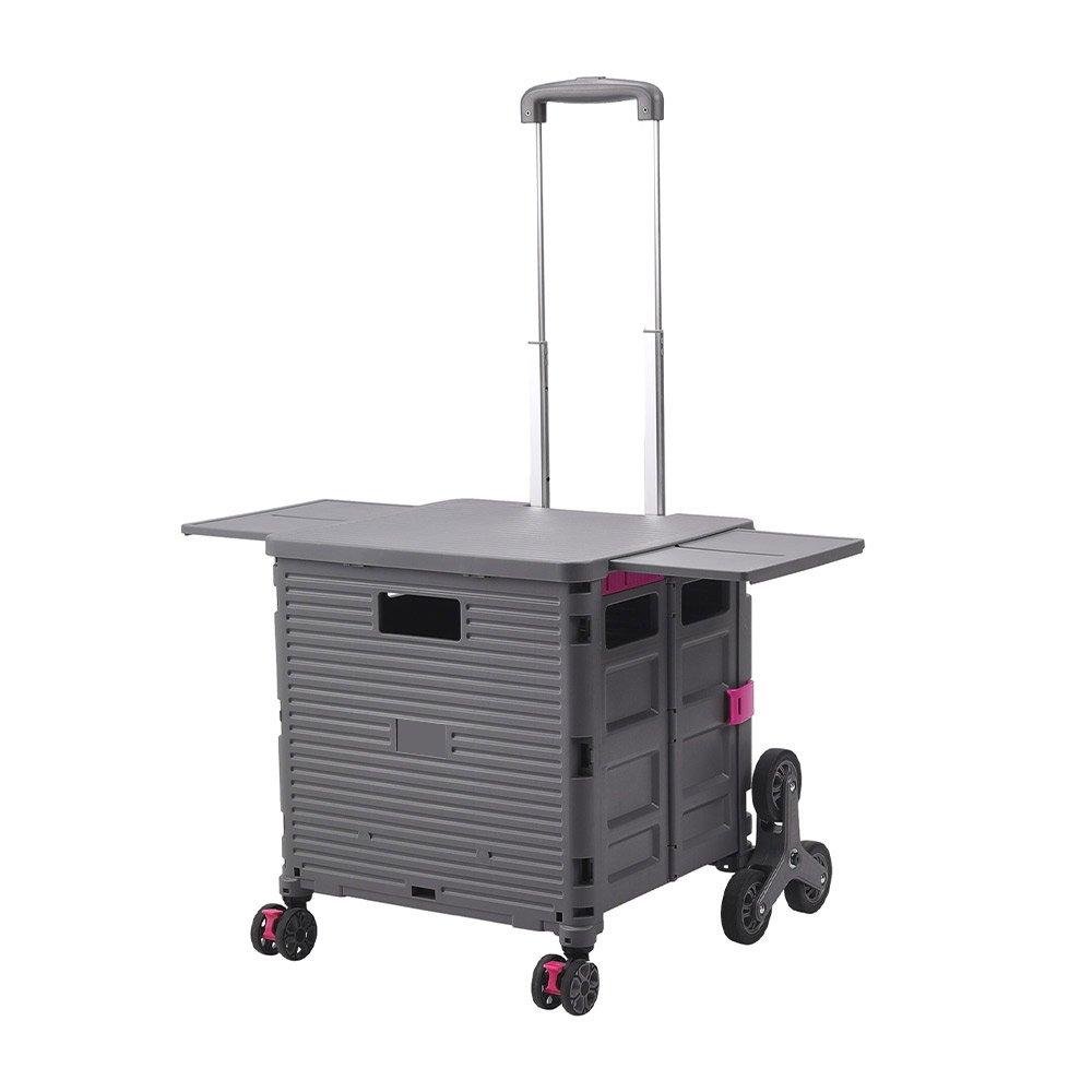 Grey - Breeins - Depth 49cm Grey Collapsible Utility Storage Crate - 3