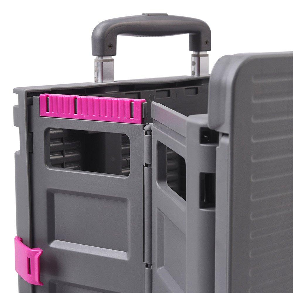 Grey - Breeins - Depth 49cm Grey Collapsible Utility Storage Crate - 7