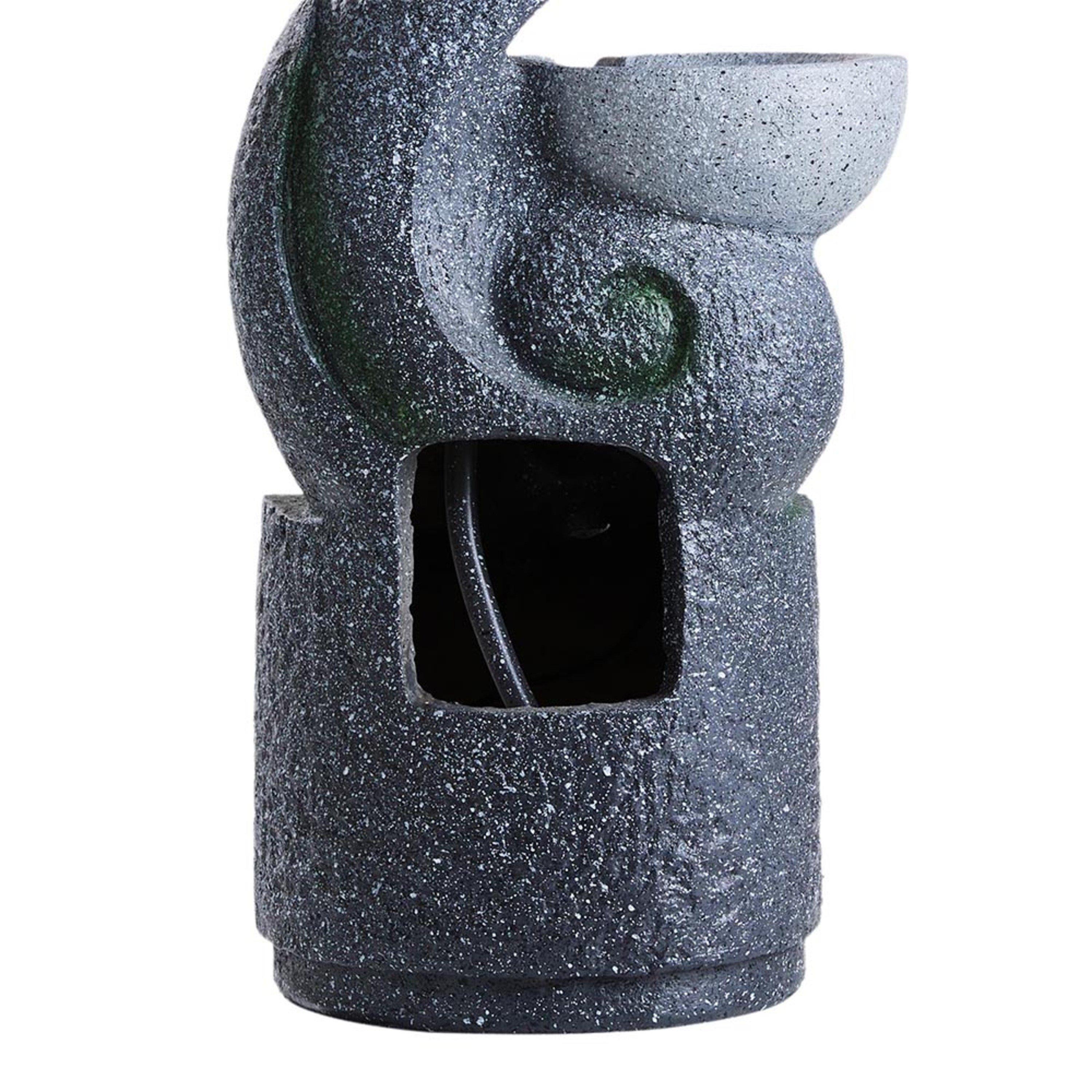 Grey - Breeins - Outdoor Solar-Powered Water Fountain Decor - 7