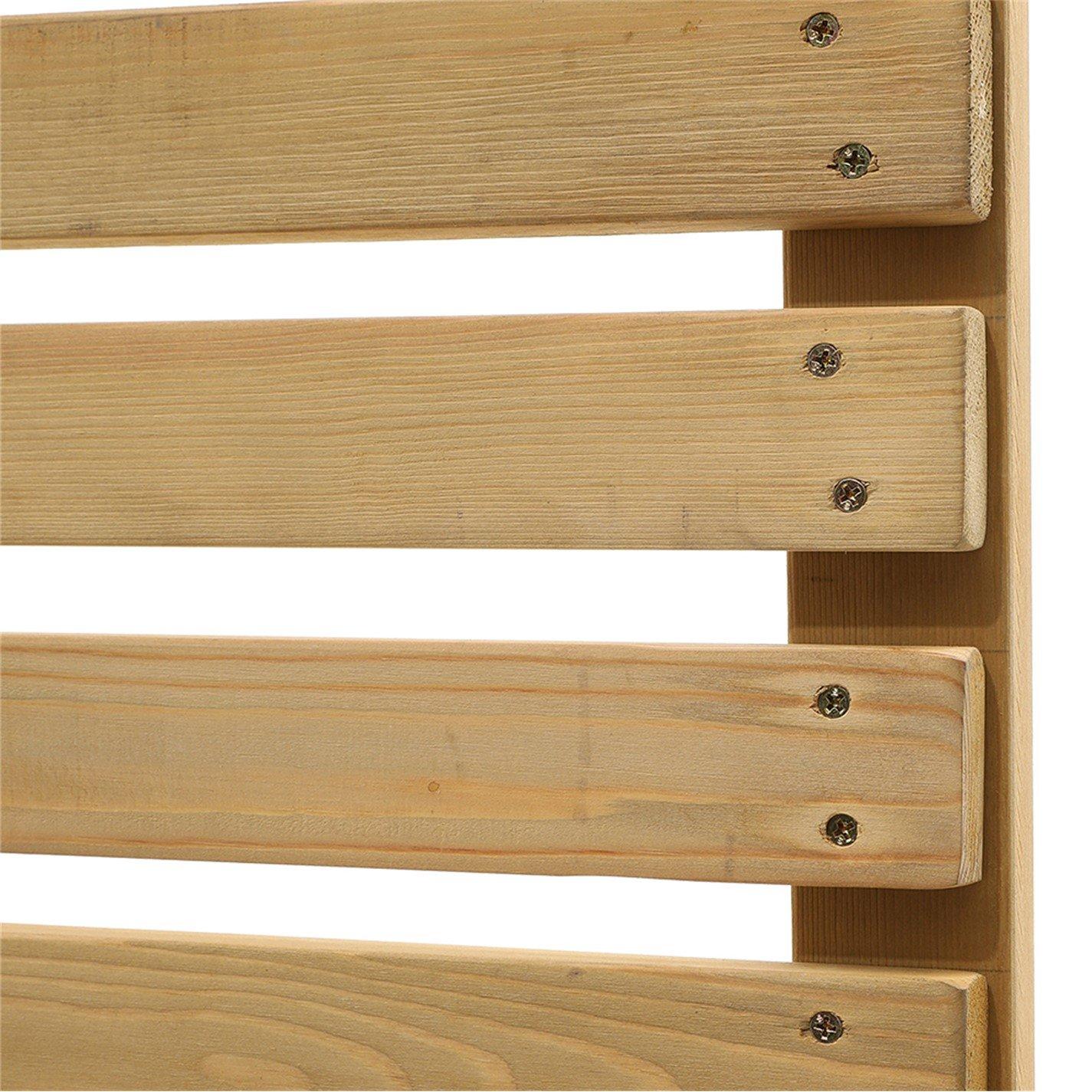 Beige - Breeins - 90cm Height Garden Wood Fence Gate - 5