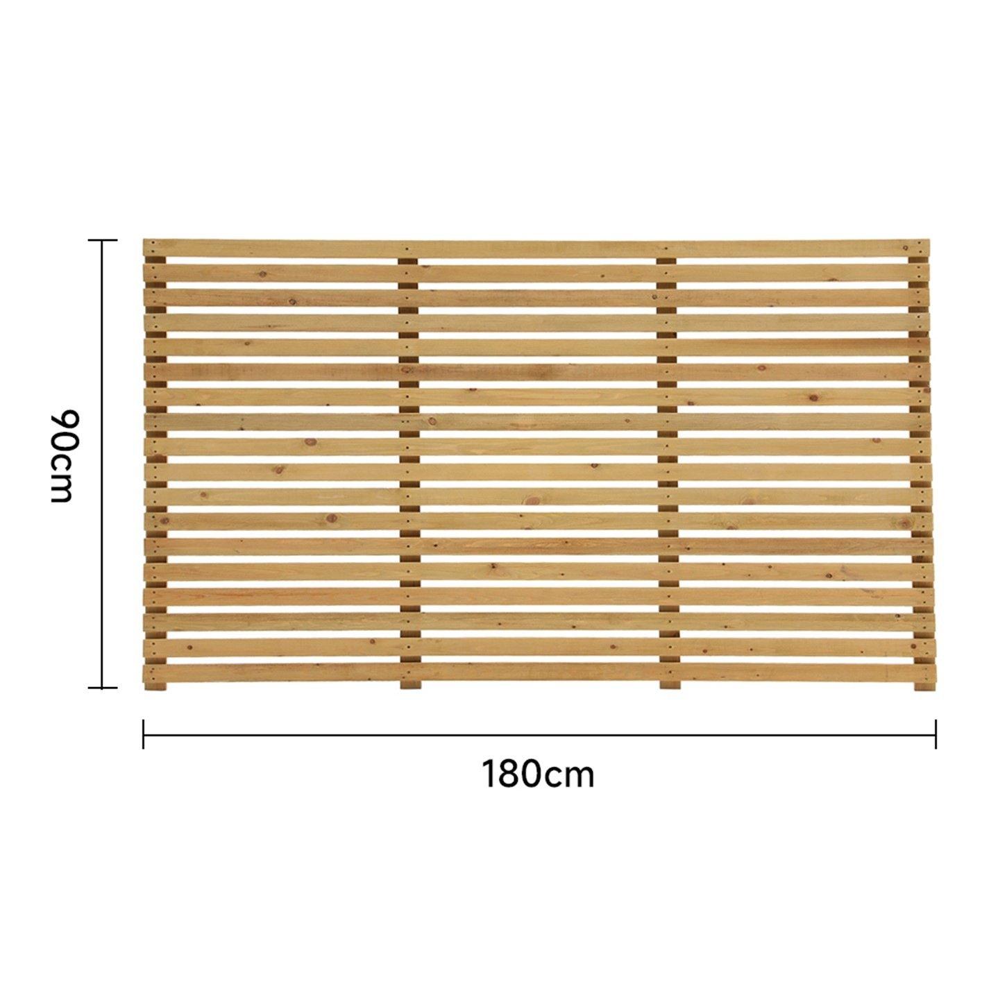 Beige - Breeins - 90cm Height Garden Wood Fence Gate - 7