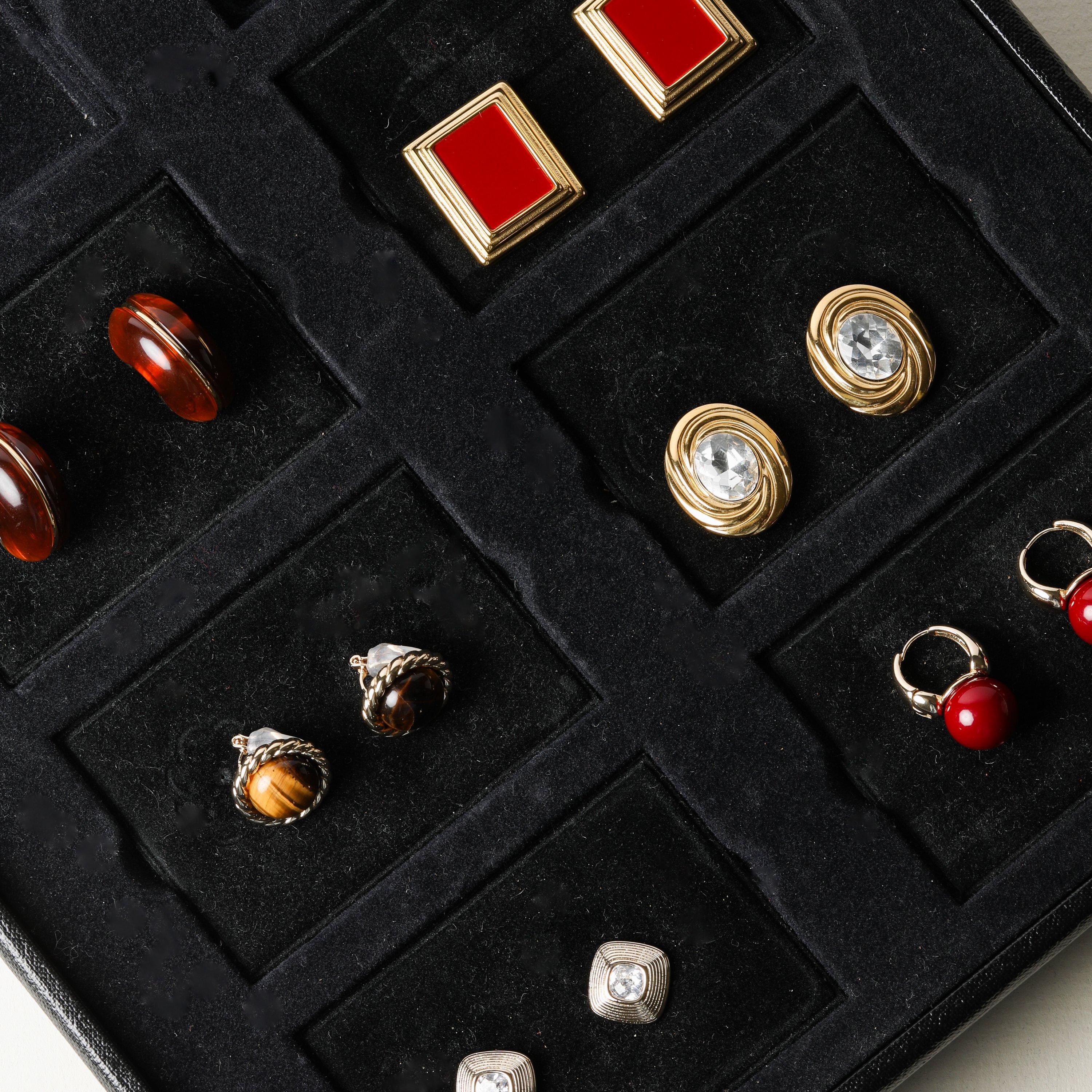 Gold - Jon Richard - Gold Plated And Red Bead Earrings - 3