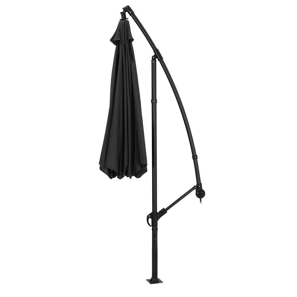 Black - Breeins - 3M Black Banana Cantilever Patio Paraso - 4