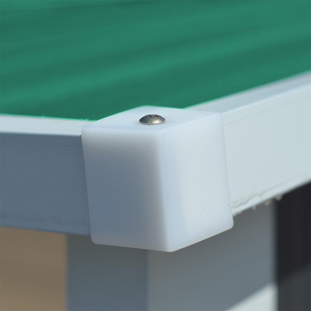 Green - Breeins - 335x83x157cm Zinc Steel Firewood Log Storage Shed - 7