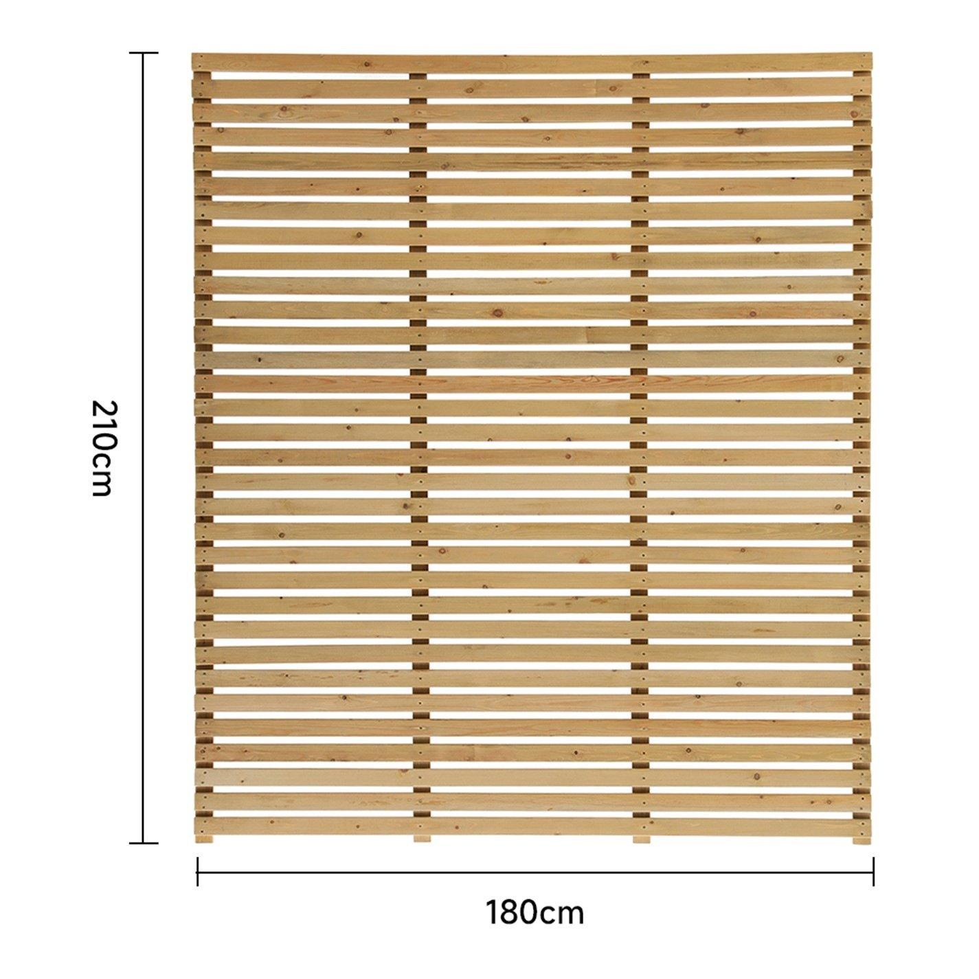 Beige - Breeins - 210cm Height Garden Privacy Wood Fence - 7