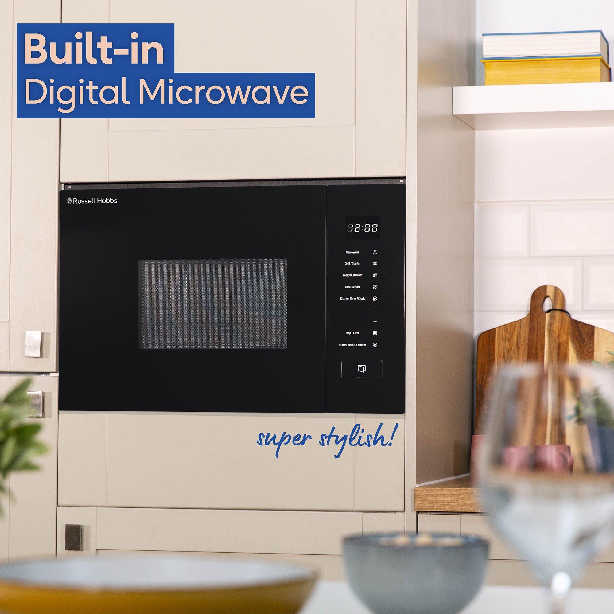 Black - Russell Hobbs - RHBM2002B Digital Microwave & Grill 20L in Black - 3