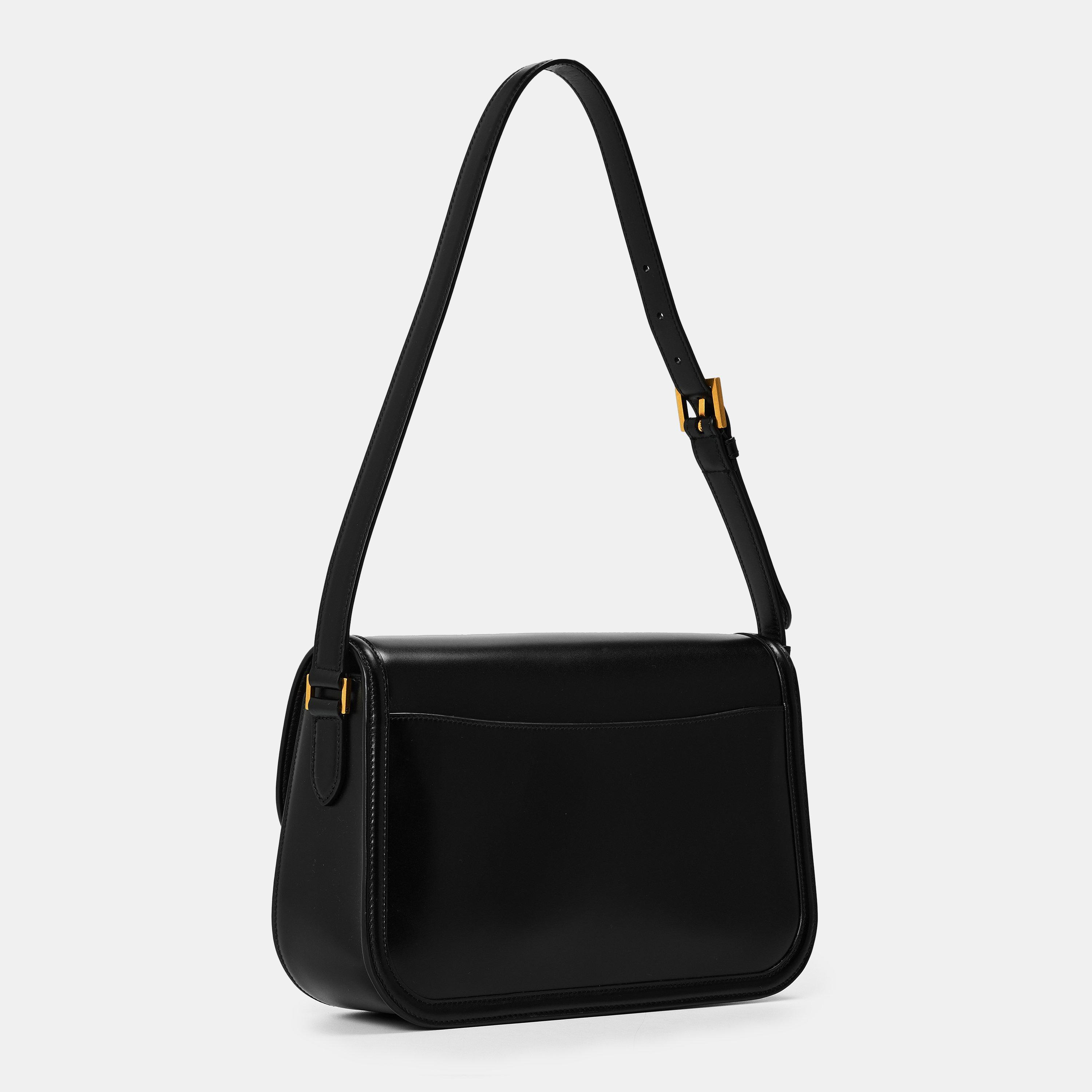 Nero - Saint Laurent - Women's Large Soft Shoulder Bag - 2