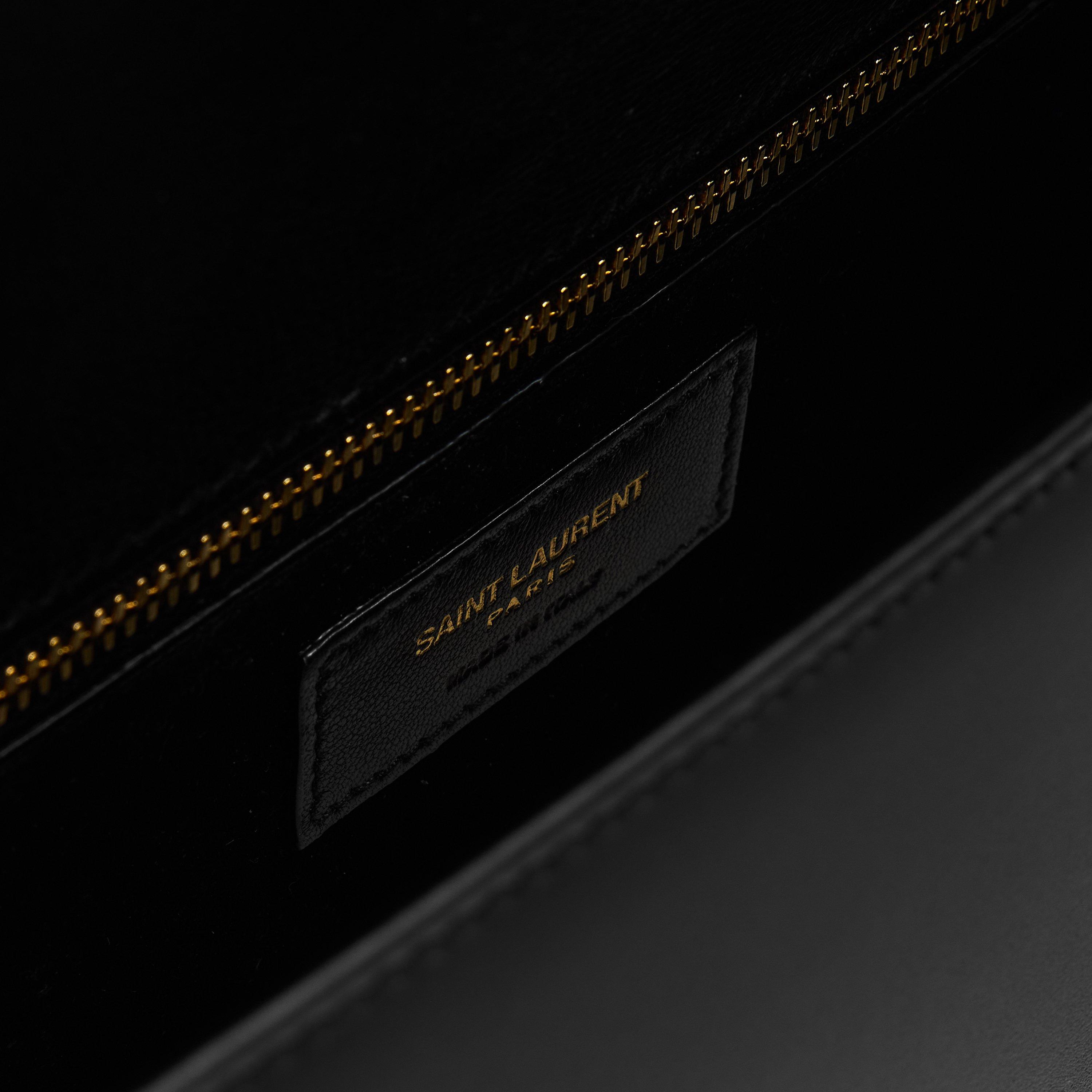 Nero - Saint Laurent - Women's Large Soft Shoulder Bag - 5