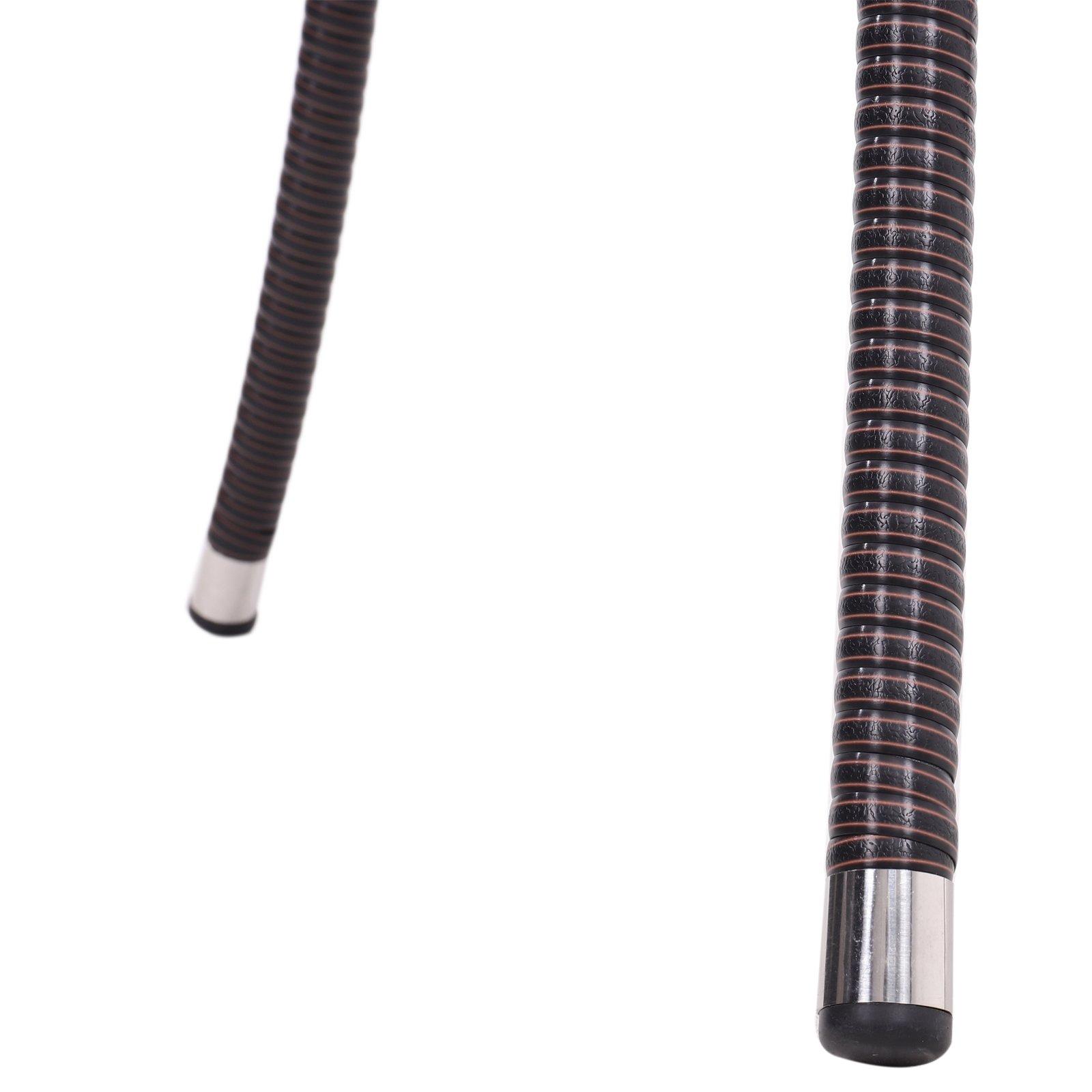 Brown - Breeins - Brown Wicker Table with Tempered Glass & Hole - 8