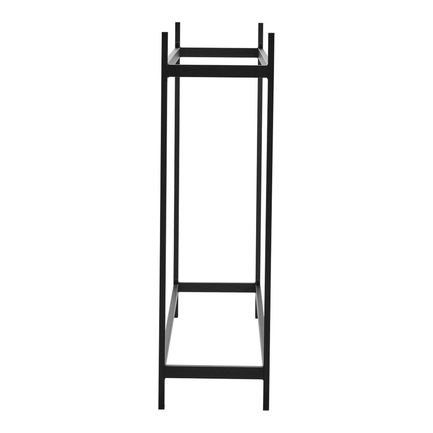 Black - Breeins - Metal Powder Coated Firewood Logs Holder - 5