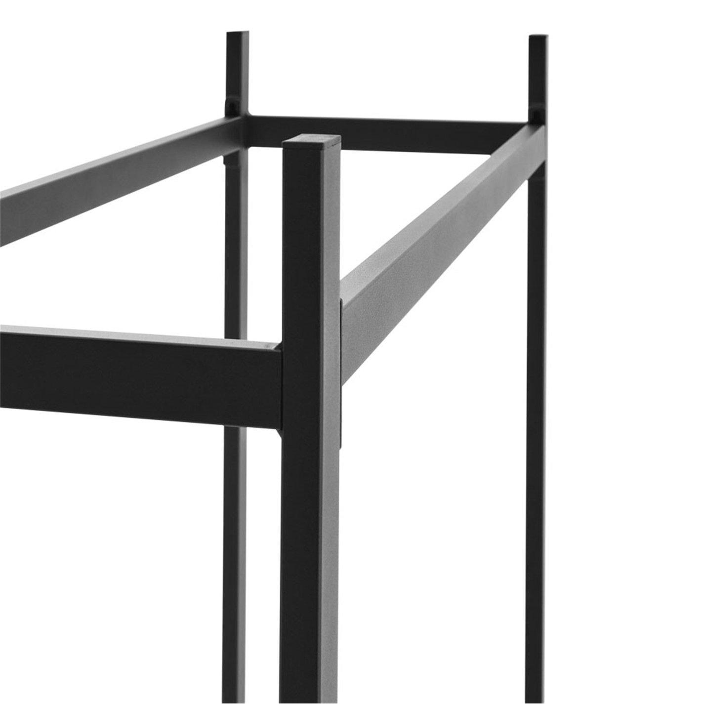 Black - Breeins - Metal Powder Coated Firewood Logs Holder - 8