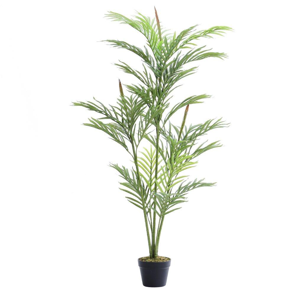 Green - LIFE IDEAS - Artificial Potted Palm Tree for Home Decoration - 3