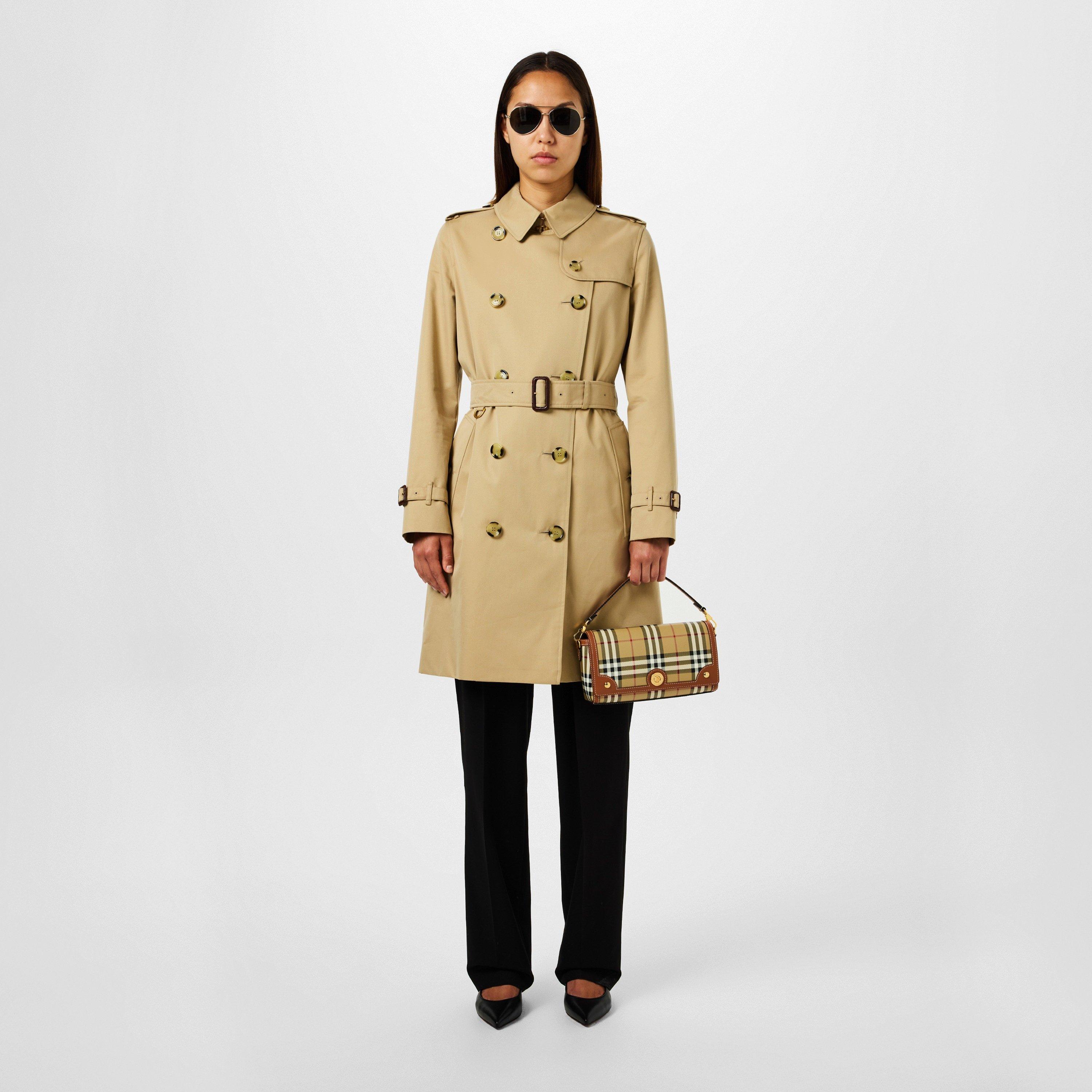 BriarBrwn A9534 - Burberry - Women's Check Cotton Top Handle Note Bag - 5