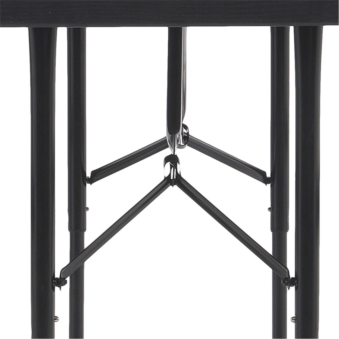 Black - Breeins - 73x151x136cm Foldable Picnic Table and Bench Set - 4