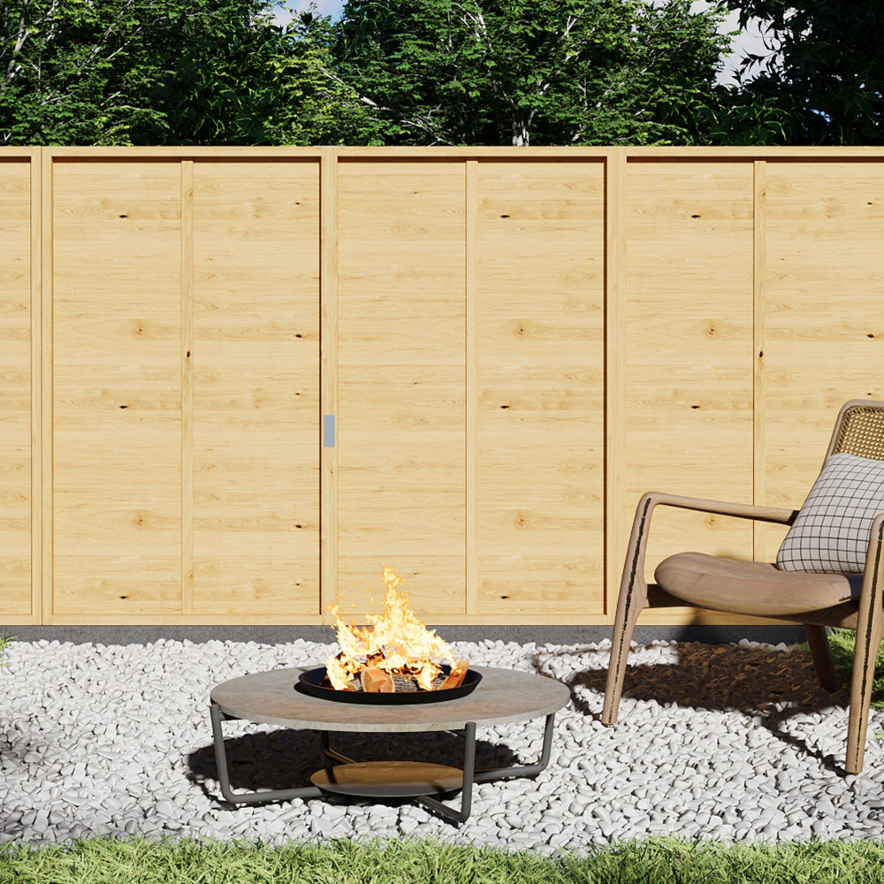 Light Yellow - Breeins - Wooden Fence Panel - 2