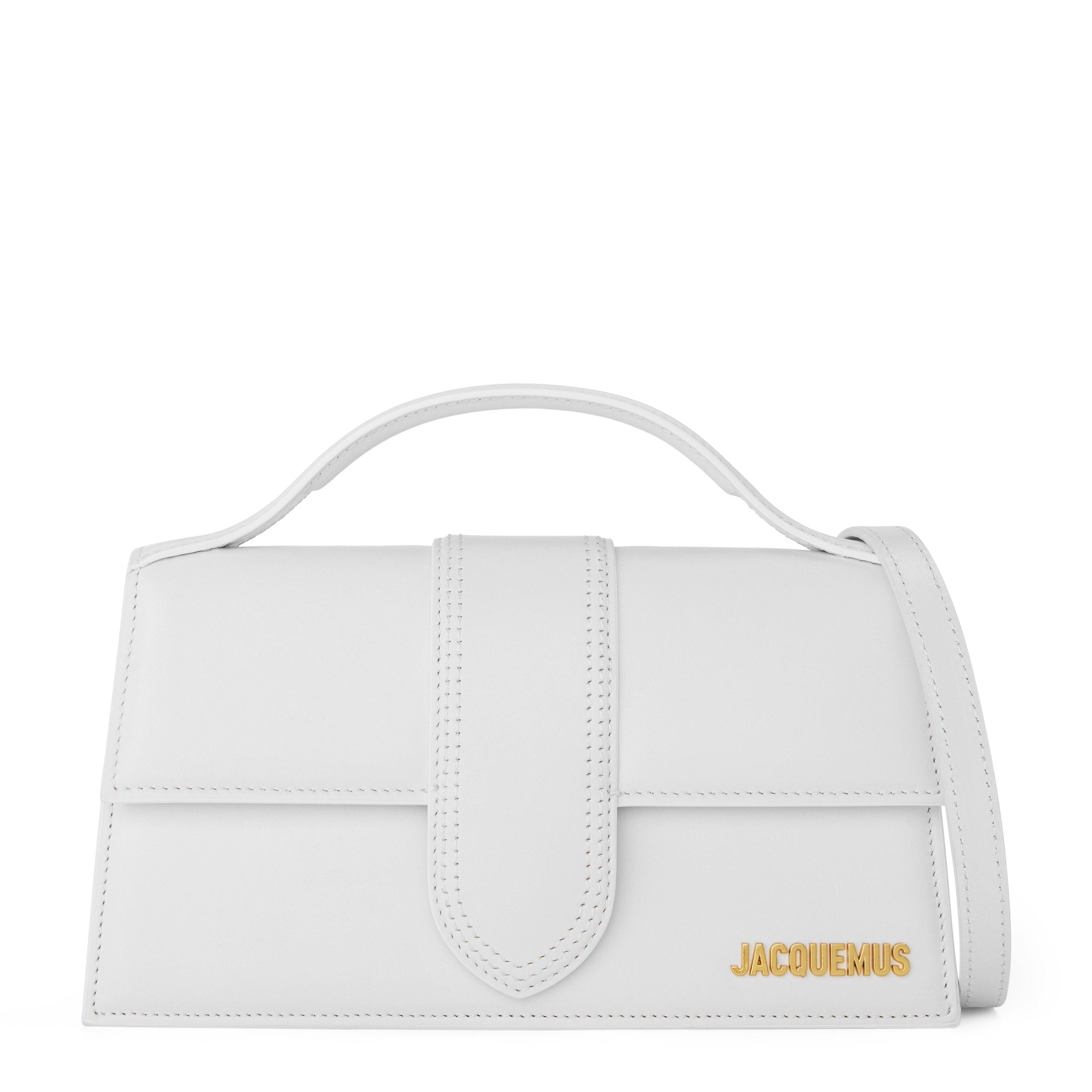 Jacquemus Women's Leather Le Grand Bambino Crossbody Bag - White