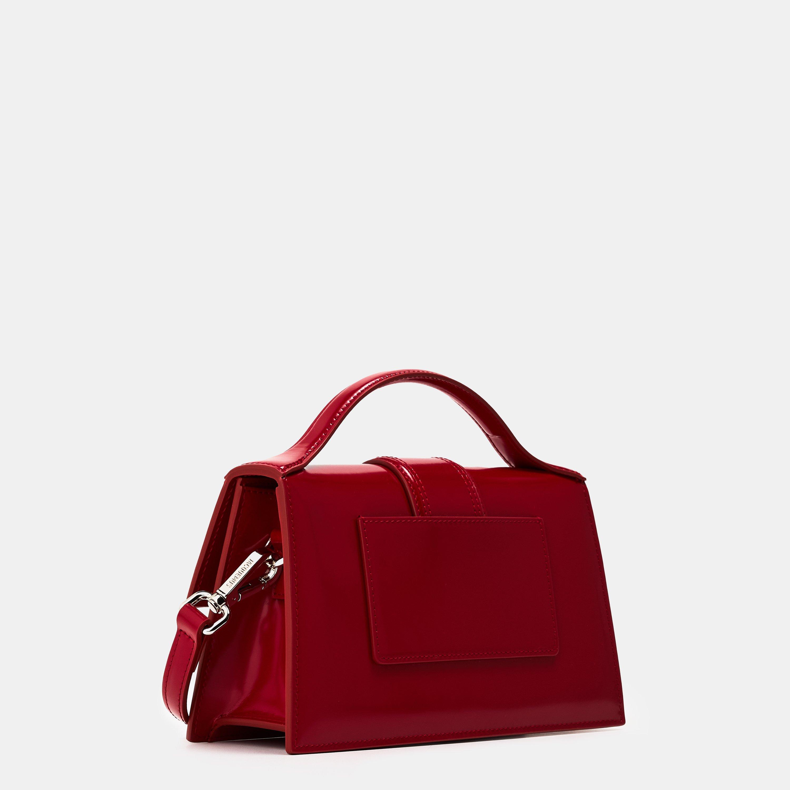 Red - Jacquemus - Women's Leather Le Grand Bambino Crossbody Bag - 2