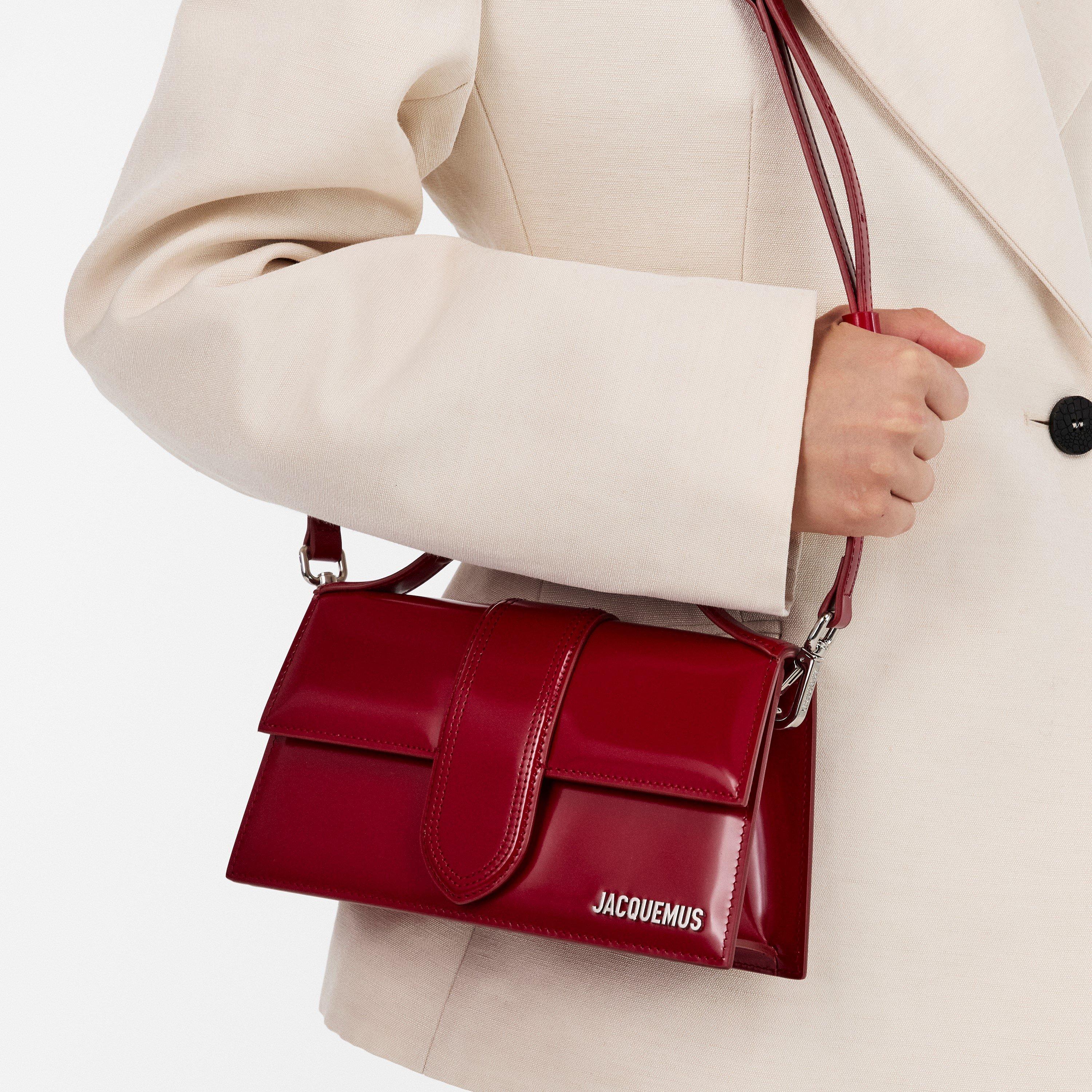 Red - Jacquemus - Women's Leather Le Grand Bambino Crossbody Bag - 3