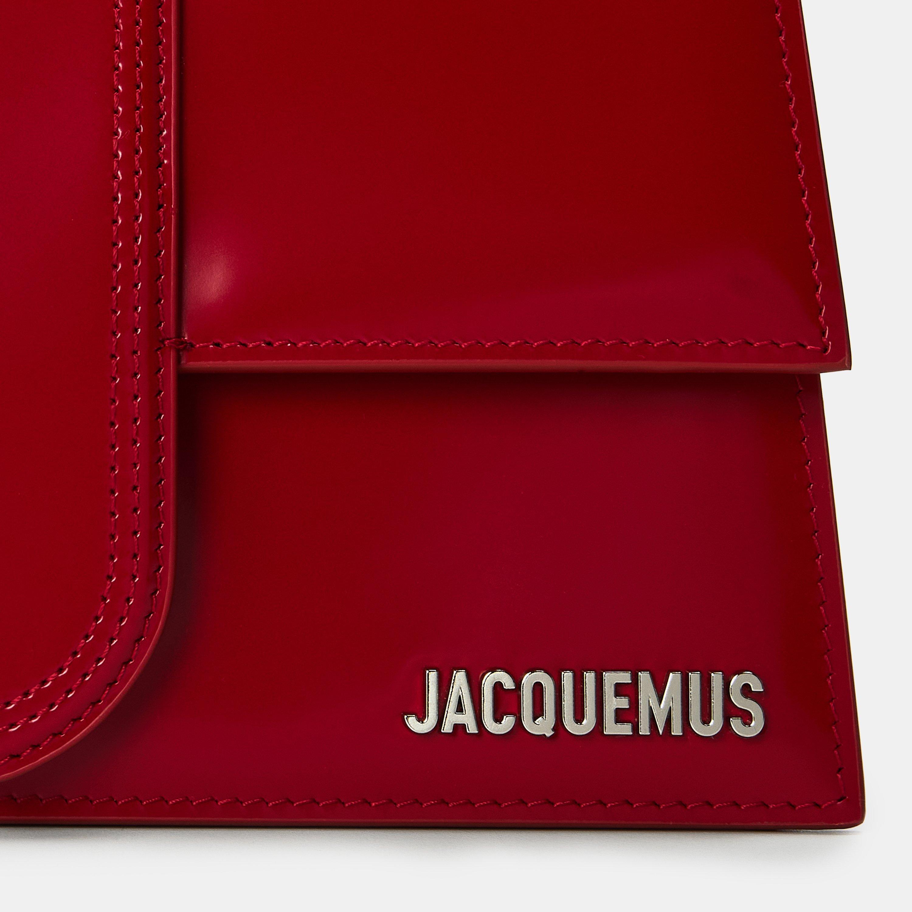 Red - Jacquemus - Women's Leather Le Grand Bambino Crossbody Bag - 4
