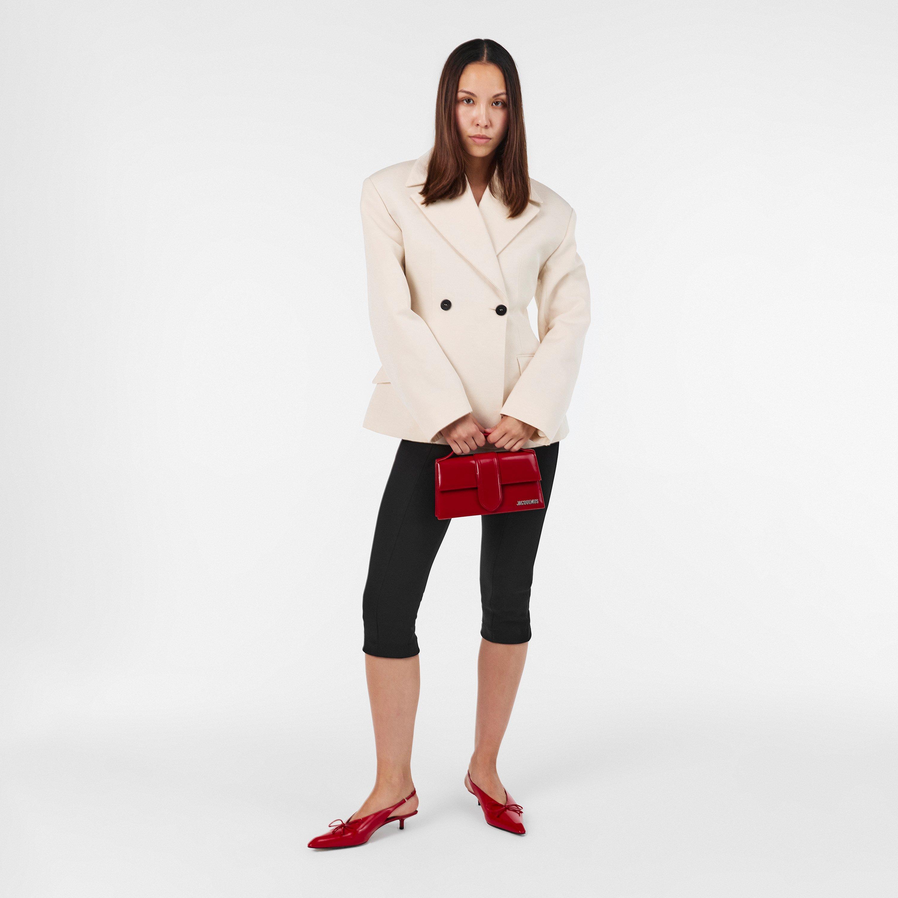 Red - Jacquemus - Women's Leather Le Grand Bambino Crossbody Bag - 6