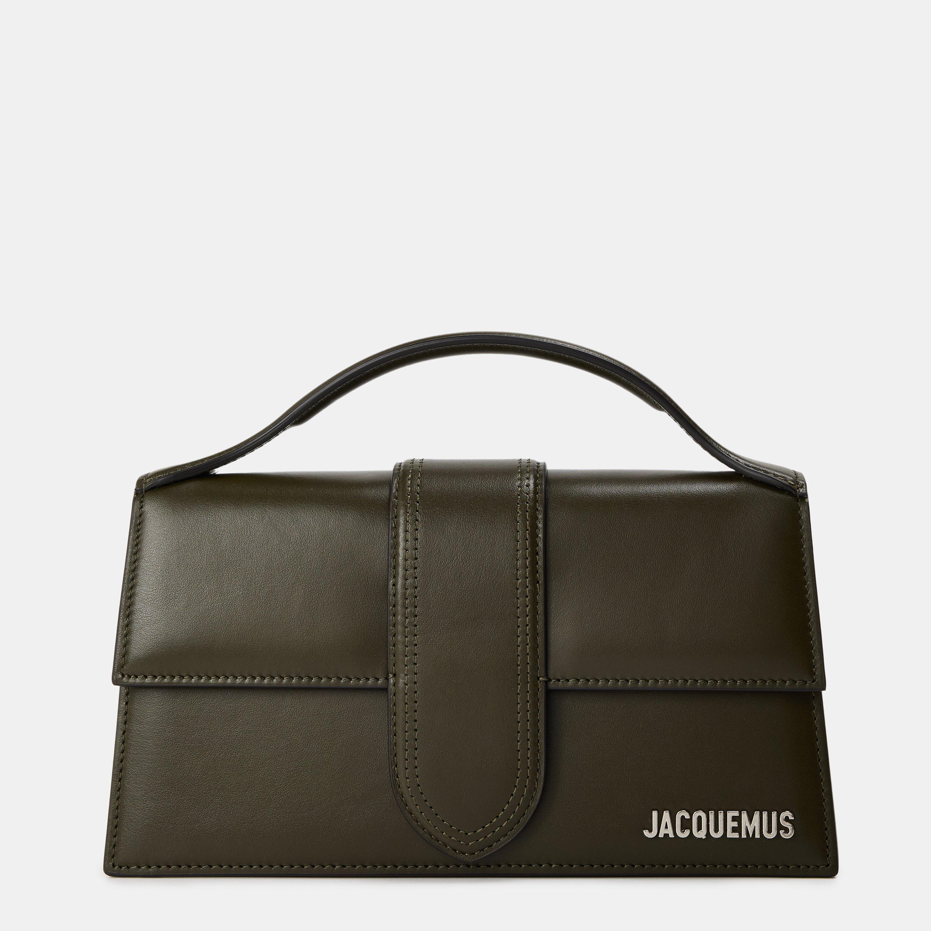 Jacquemus Women's Leather Le Grand Bambino Crossbody Bag - Dark Khaki